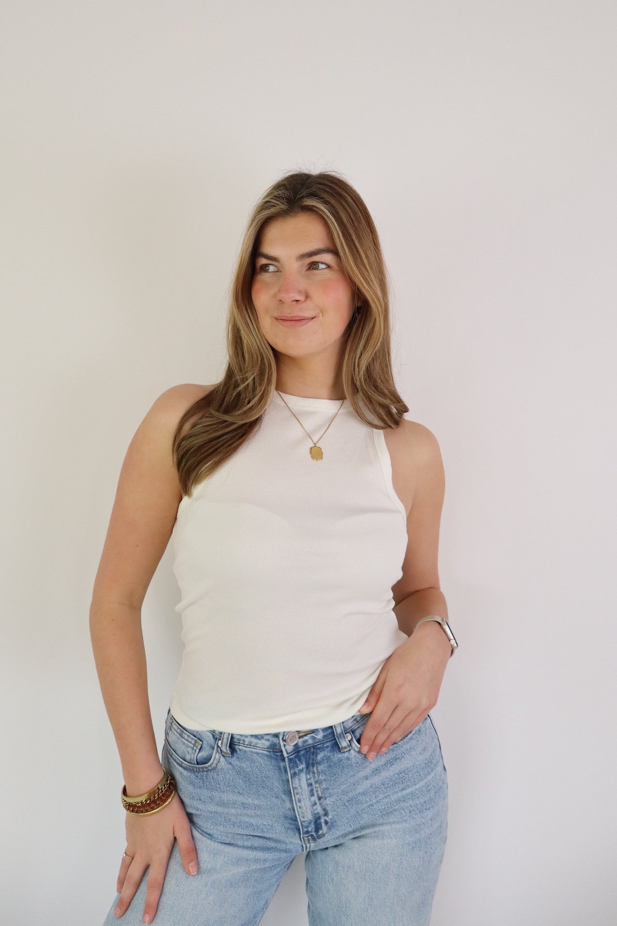 By Kie Basic Tanktop White