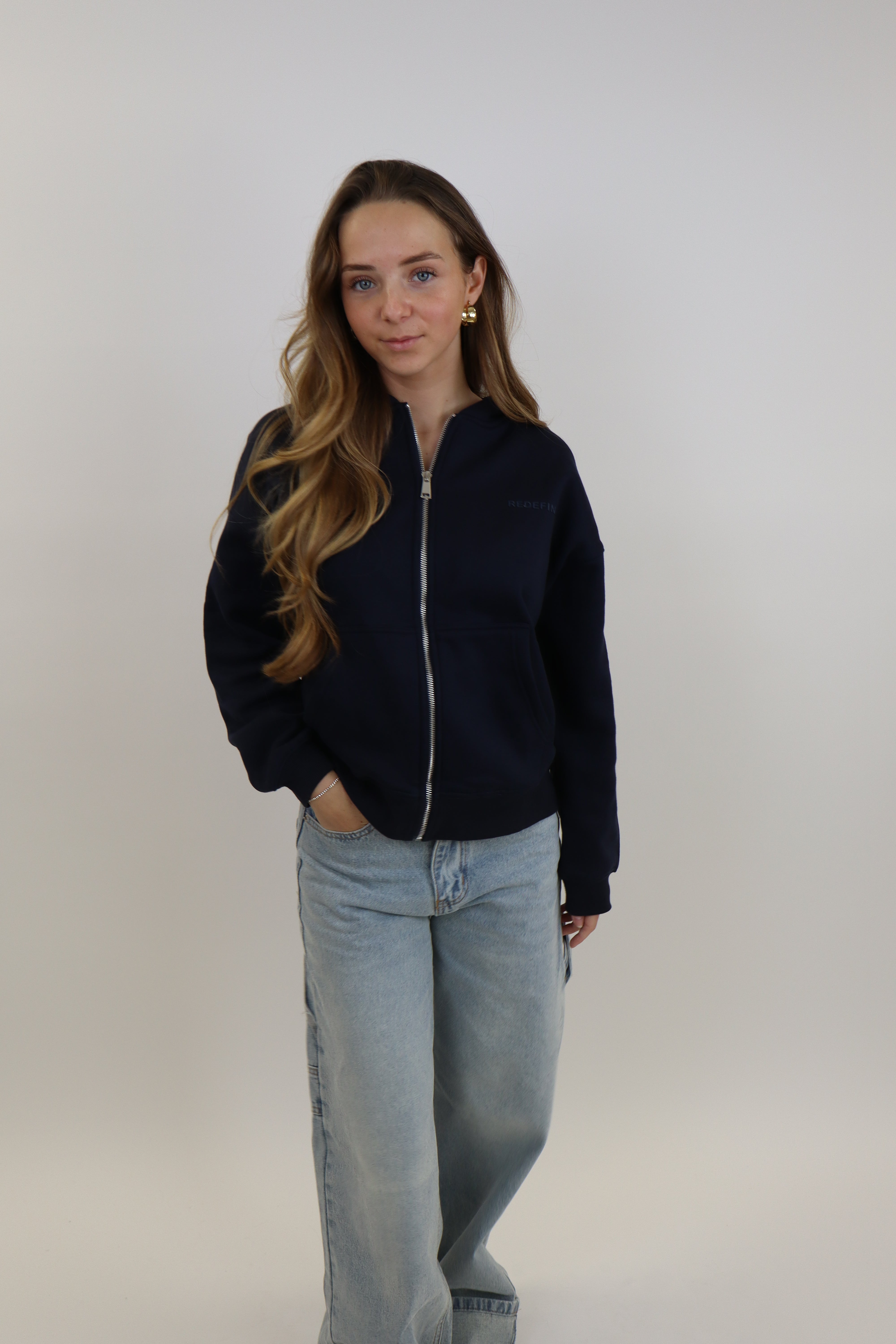 Redefined Zip Vest Navy