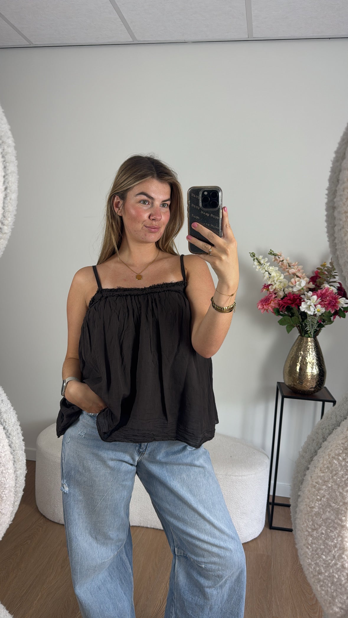 Flowy Top Brown