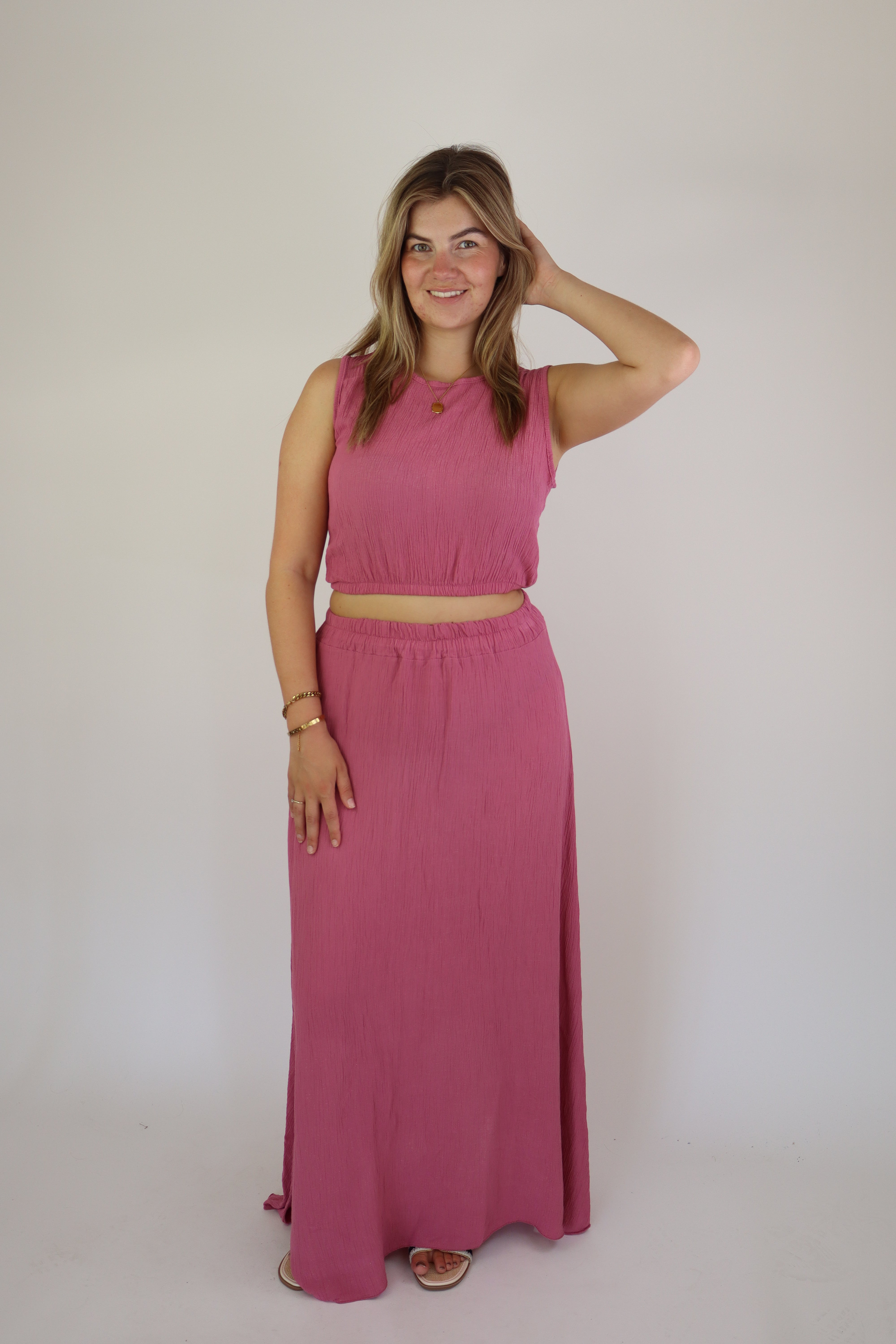 Summer Two Piece Set Pink