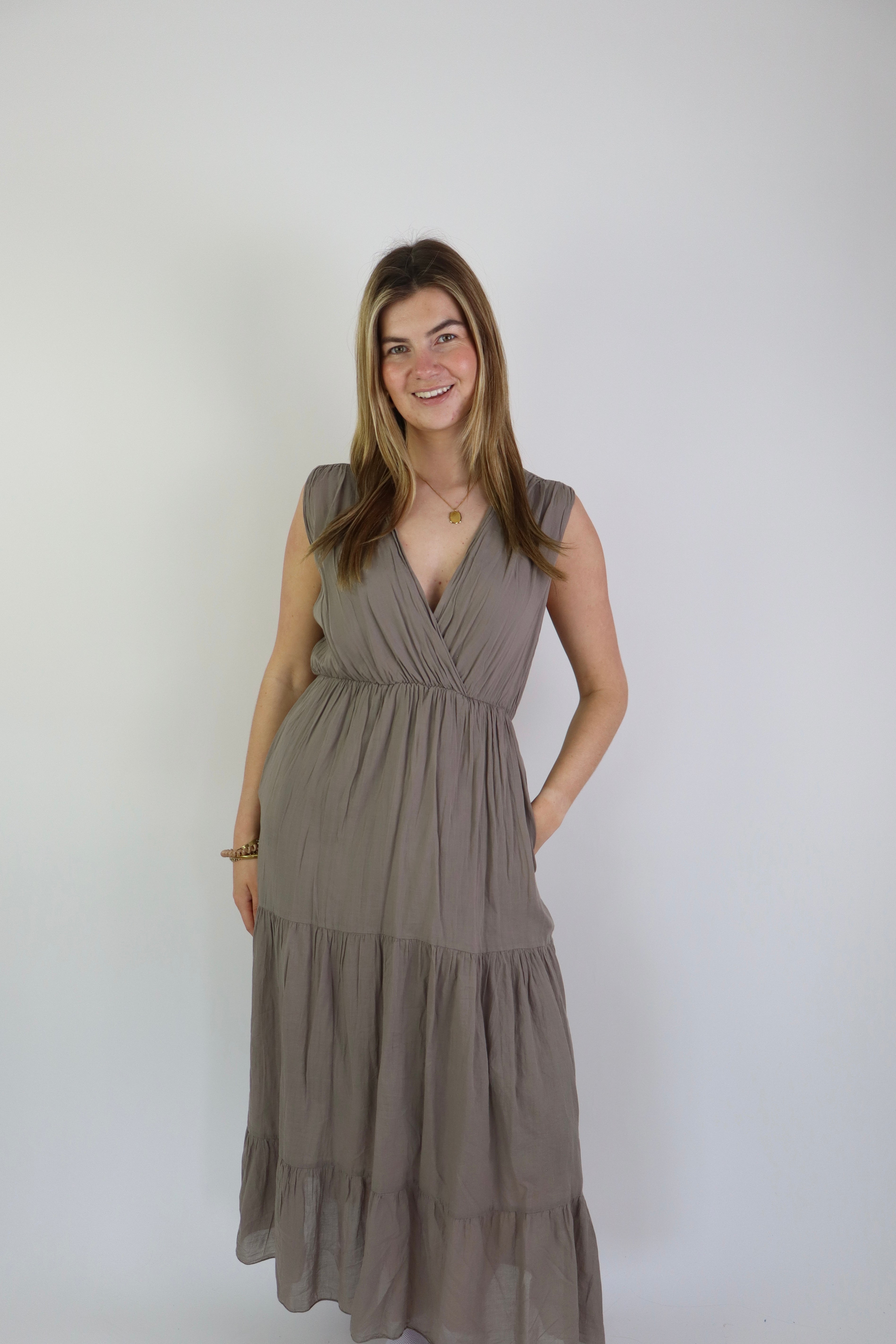Maeve Maxi Dress Taupe