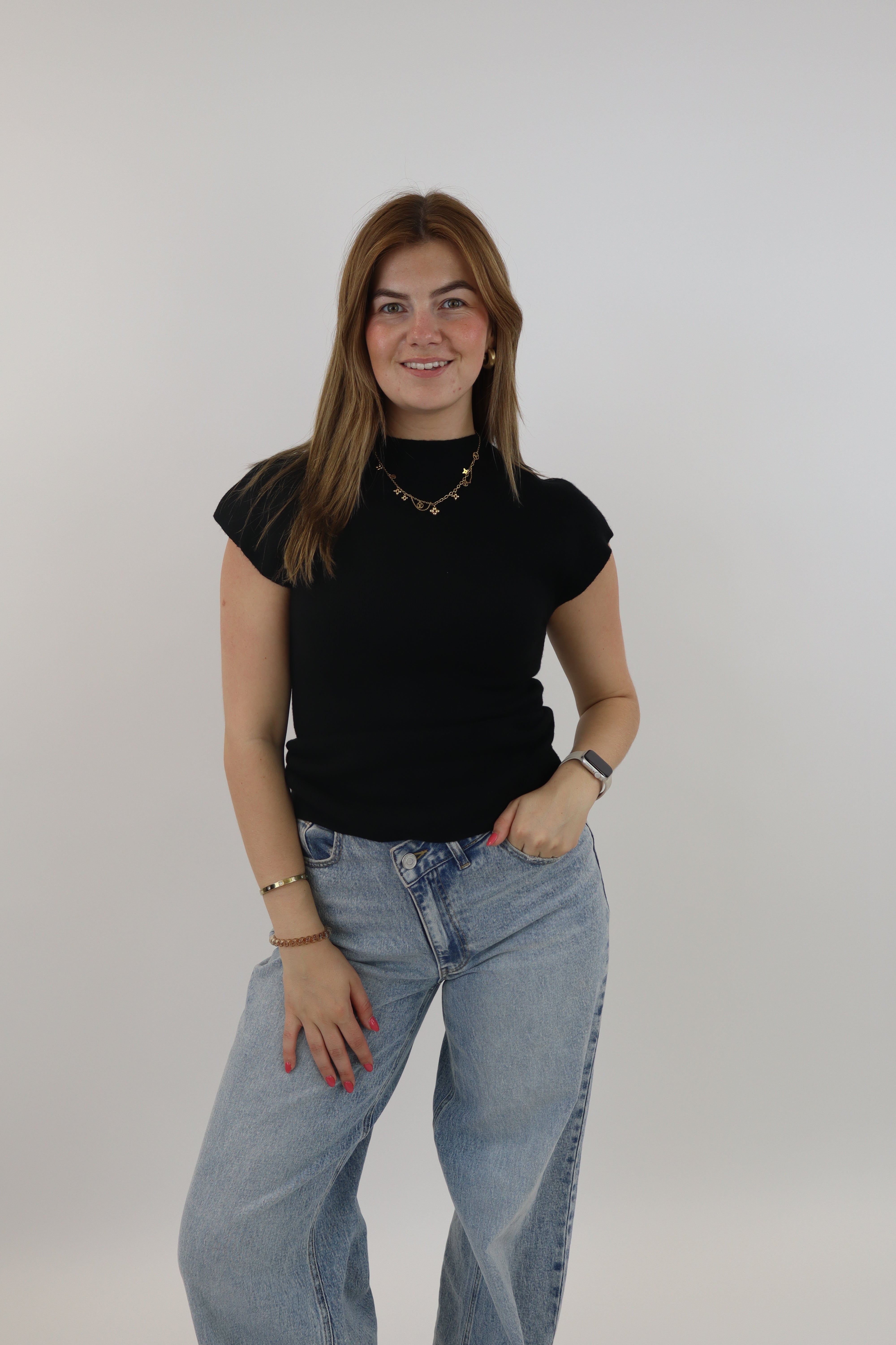 Roos Basic Top Zwart