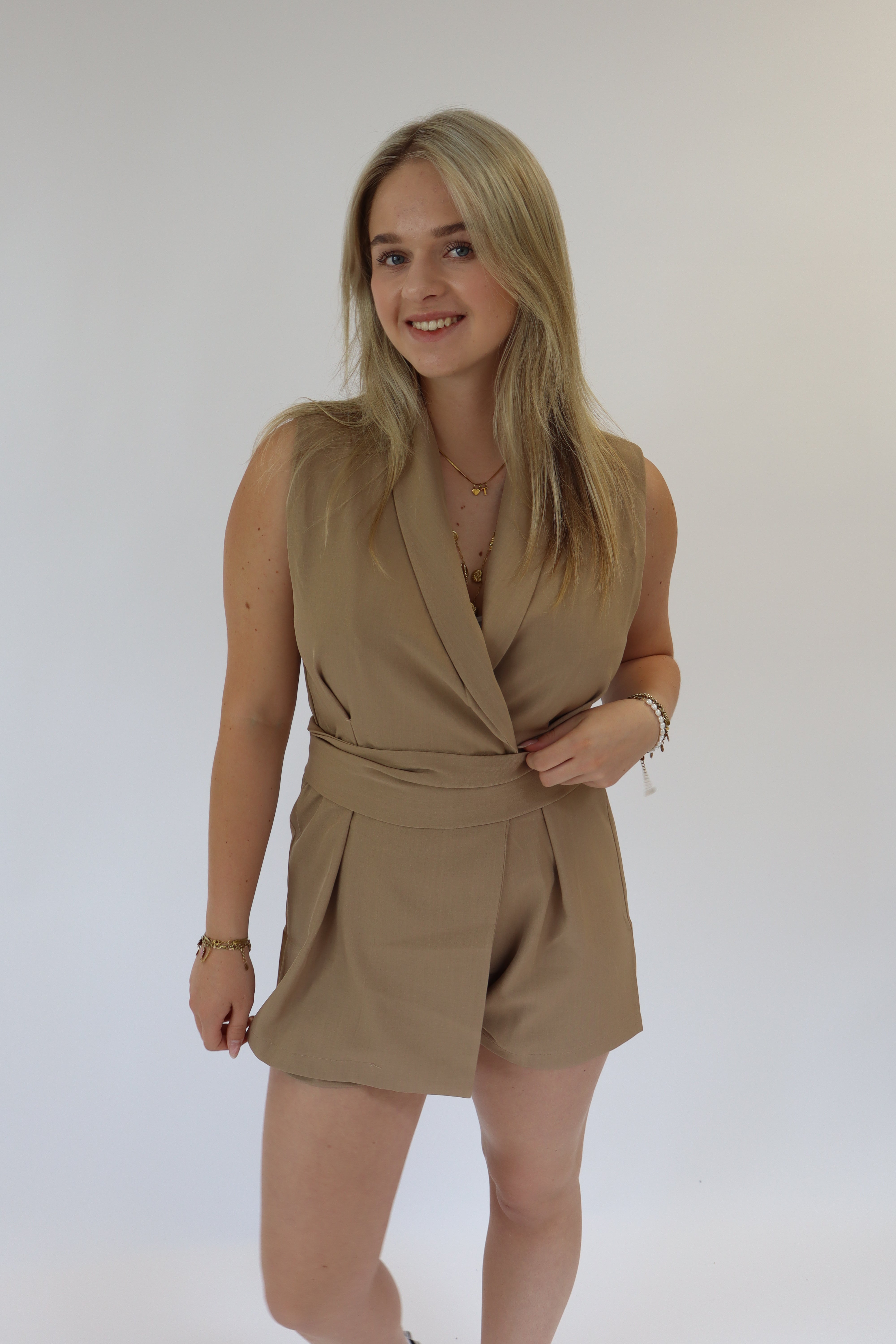 Eef Playsuit Taupe
