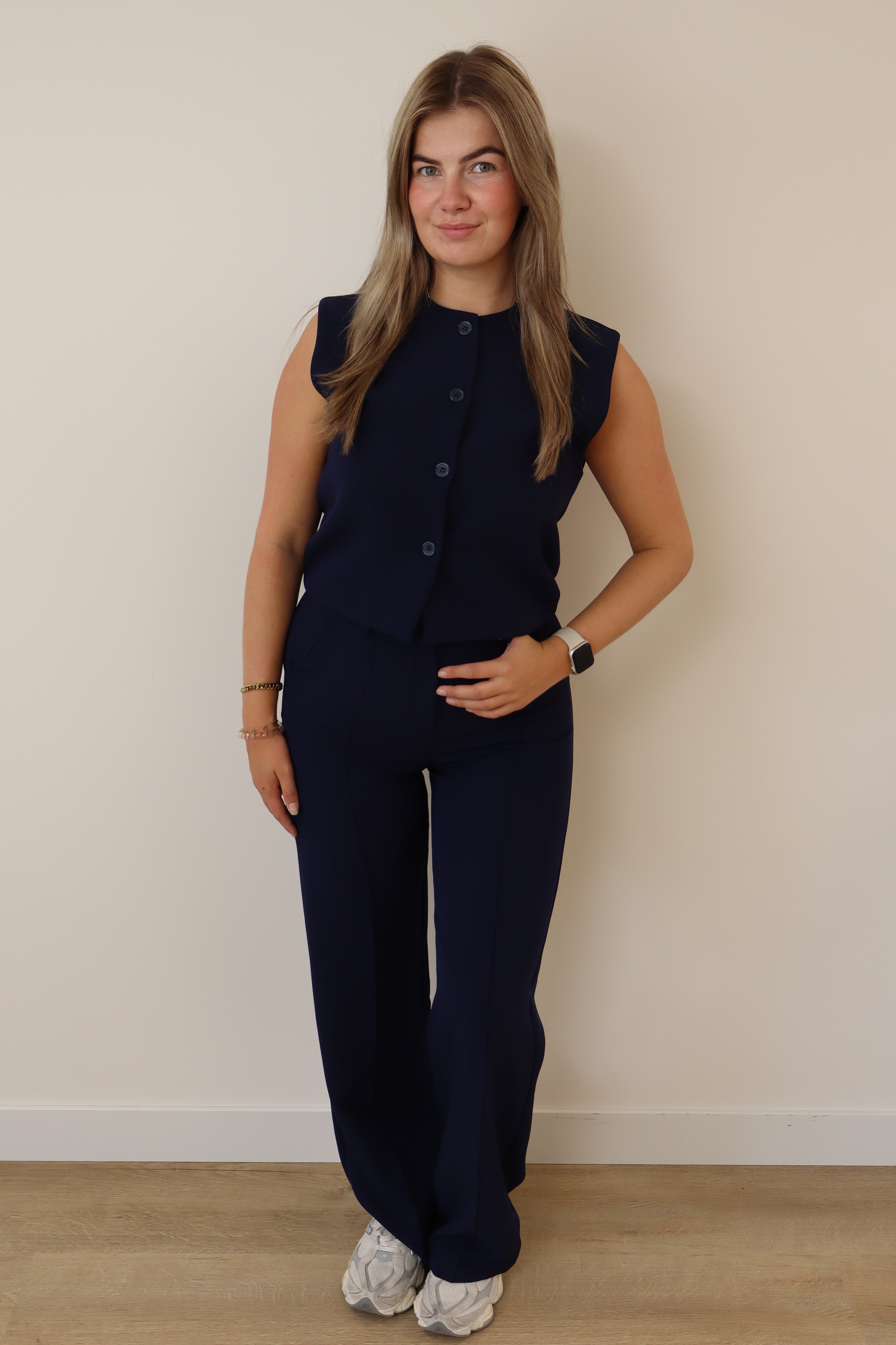 Nové Pantalon Navy