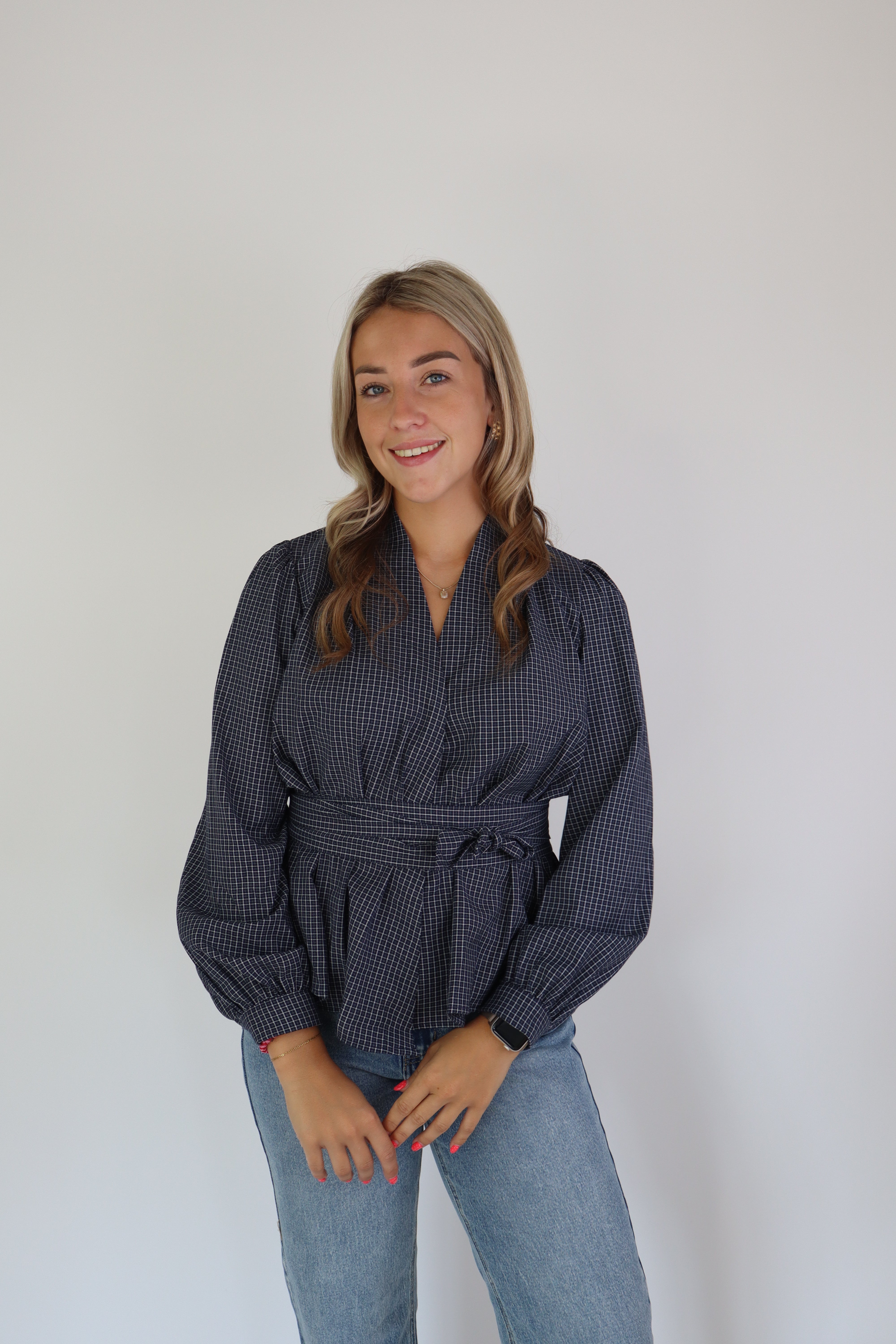 Ivy Blouse Navy