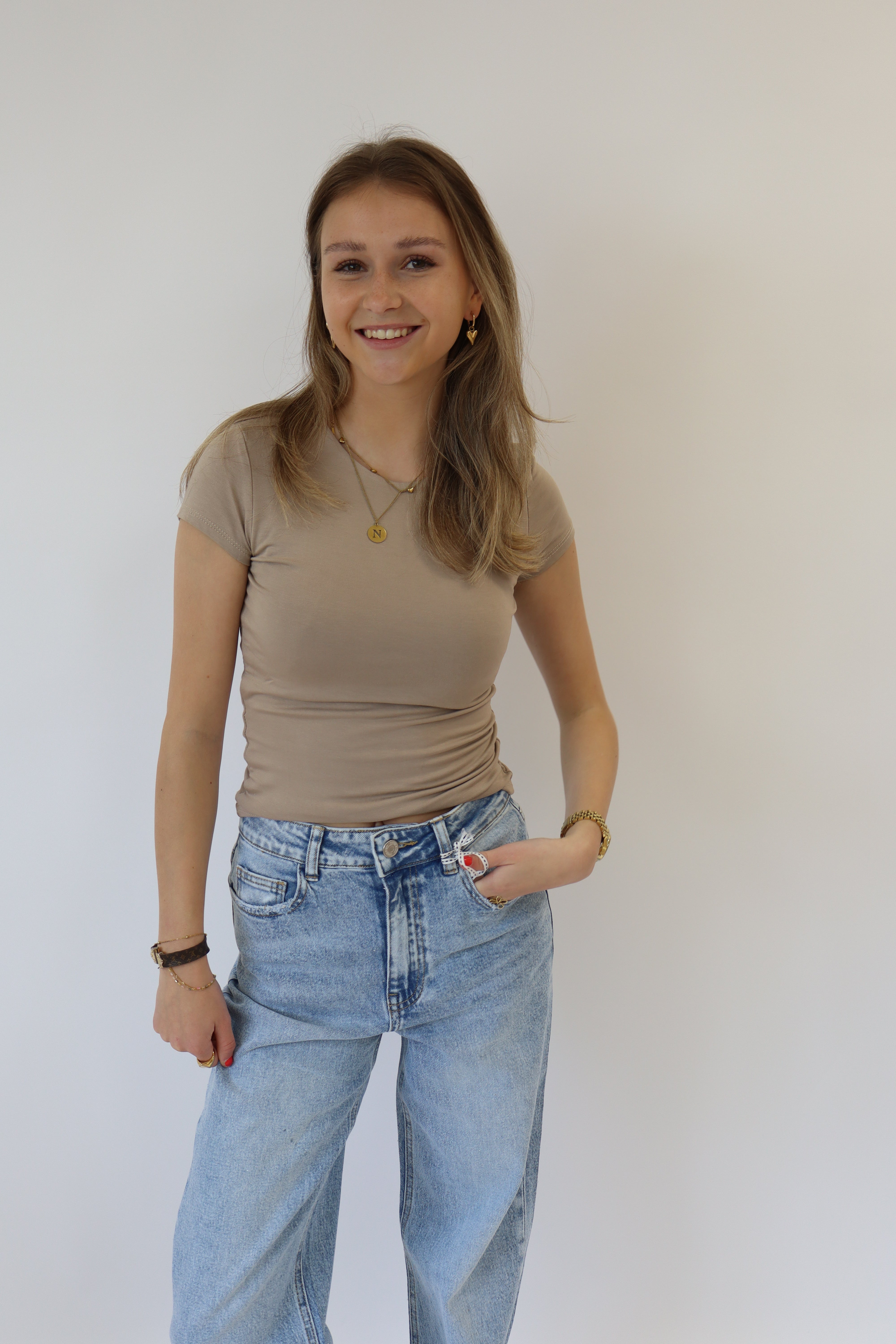 Zaya Top Long Taupe