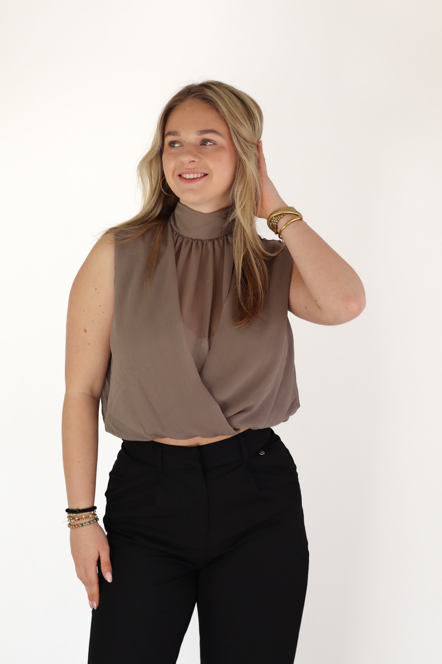 Florina Top Taupe