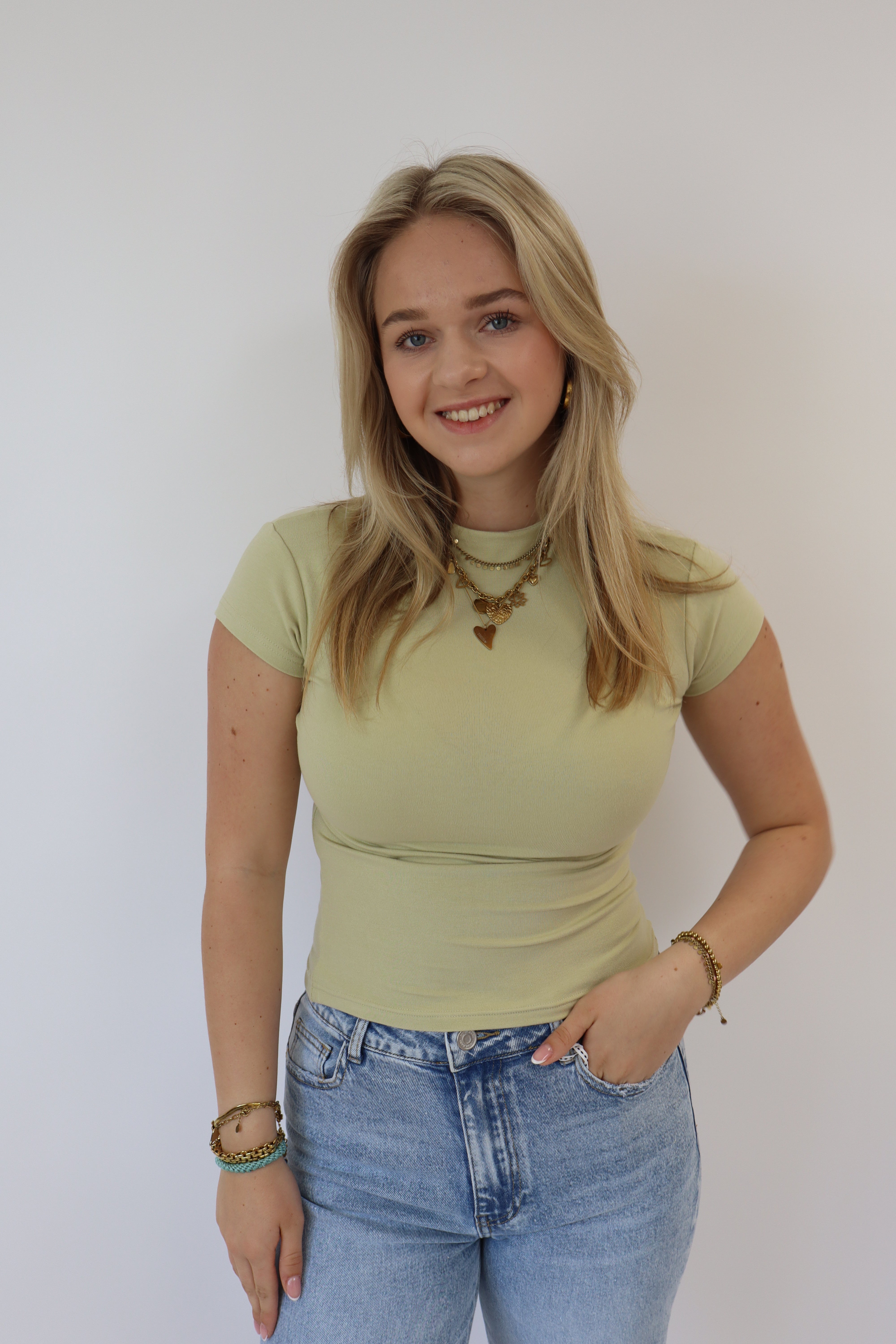 Luna Basic Top | Olive