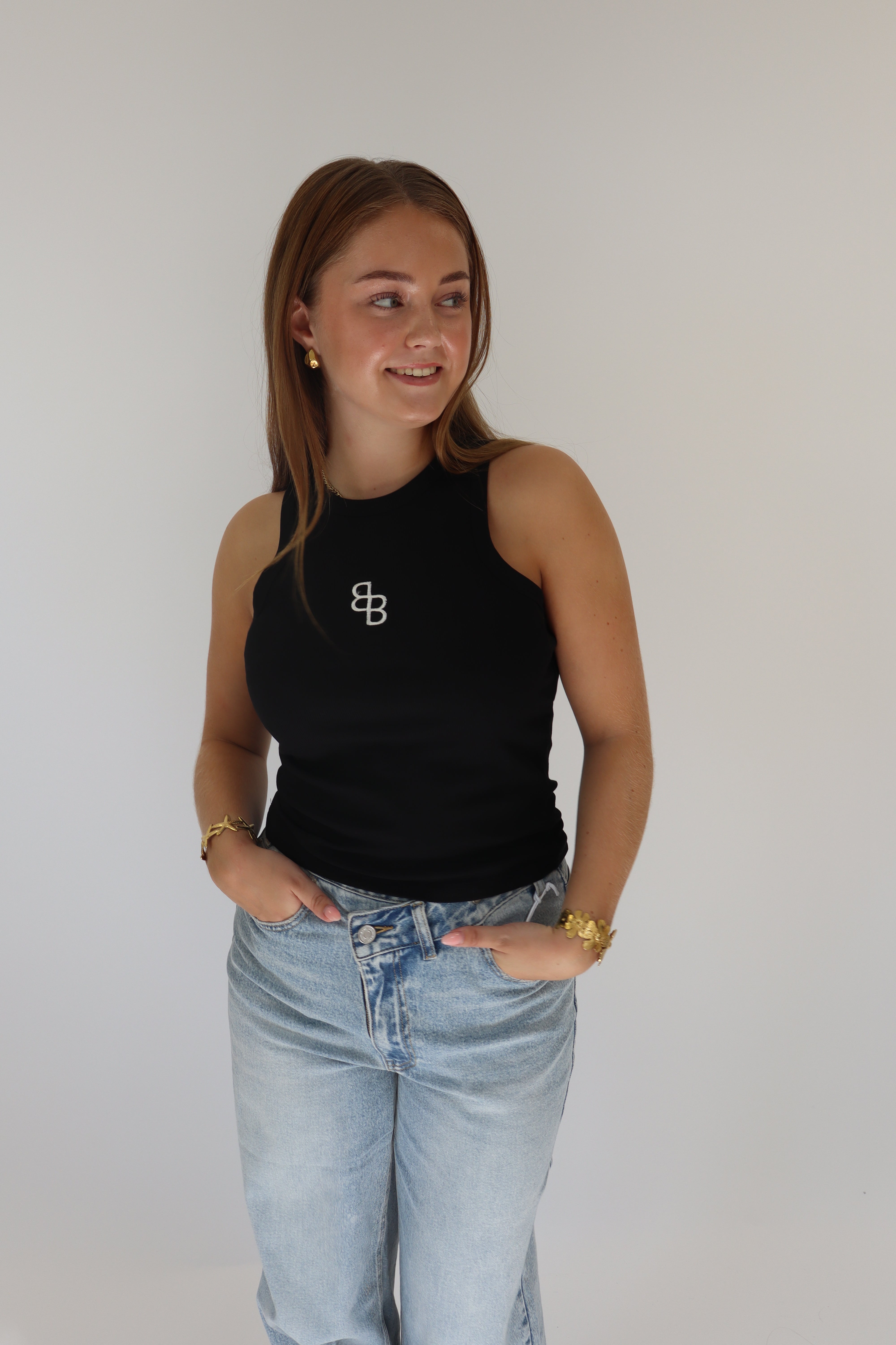 Britt Basic Top Zwart