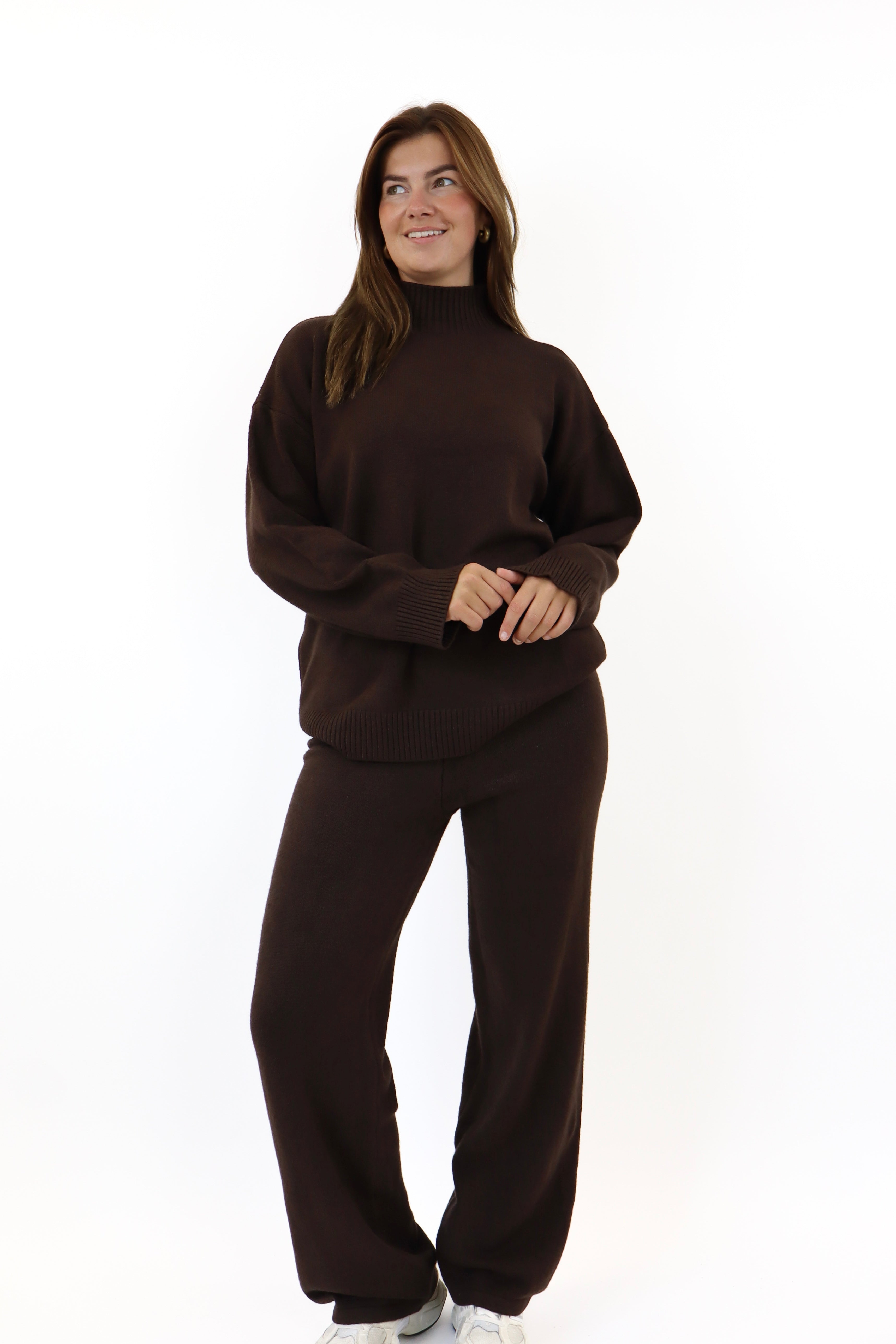 Romy Two Piece Set Brown