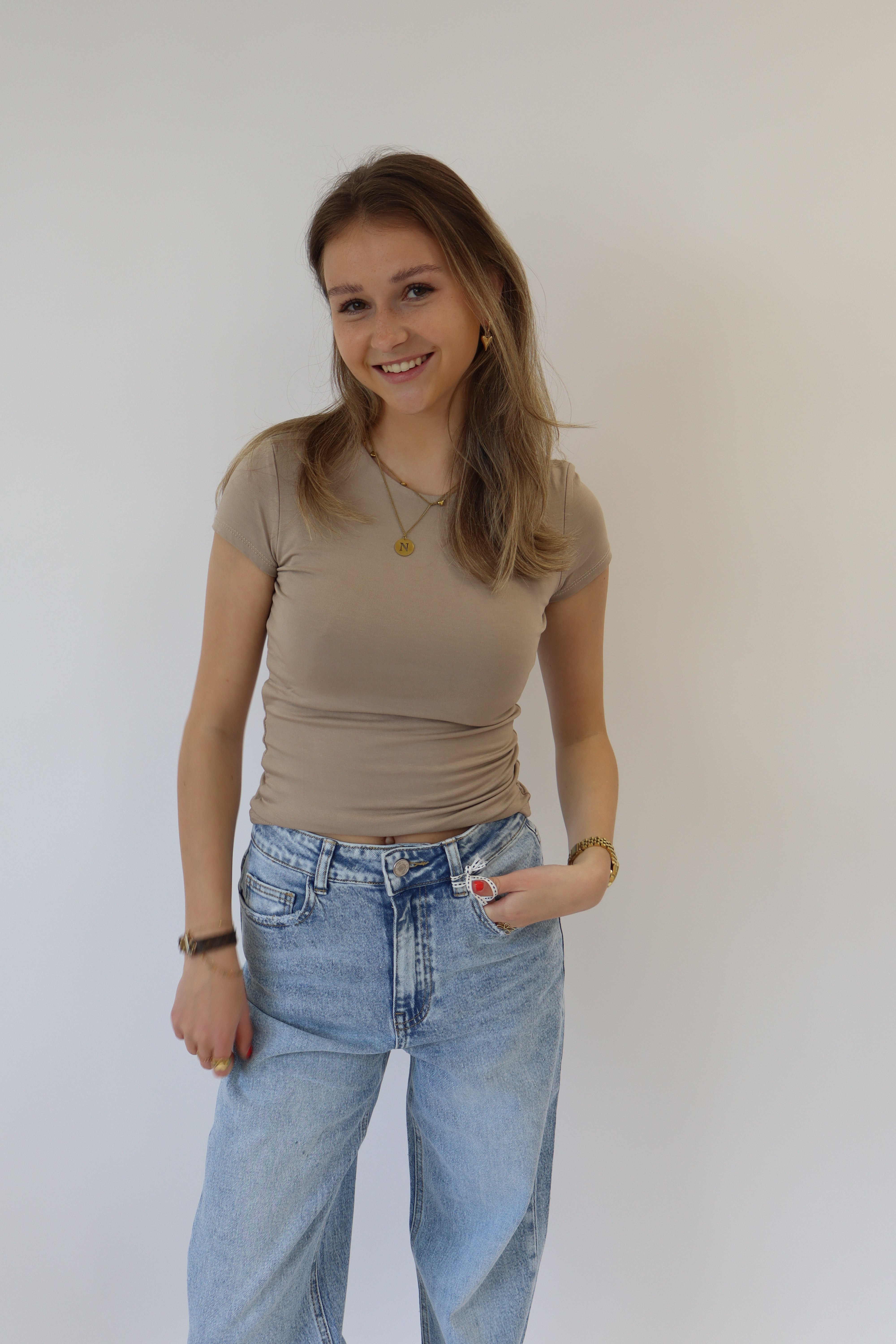 Zaya Top Long Taupe