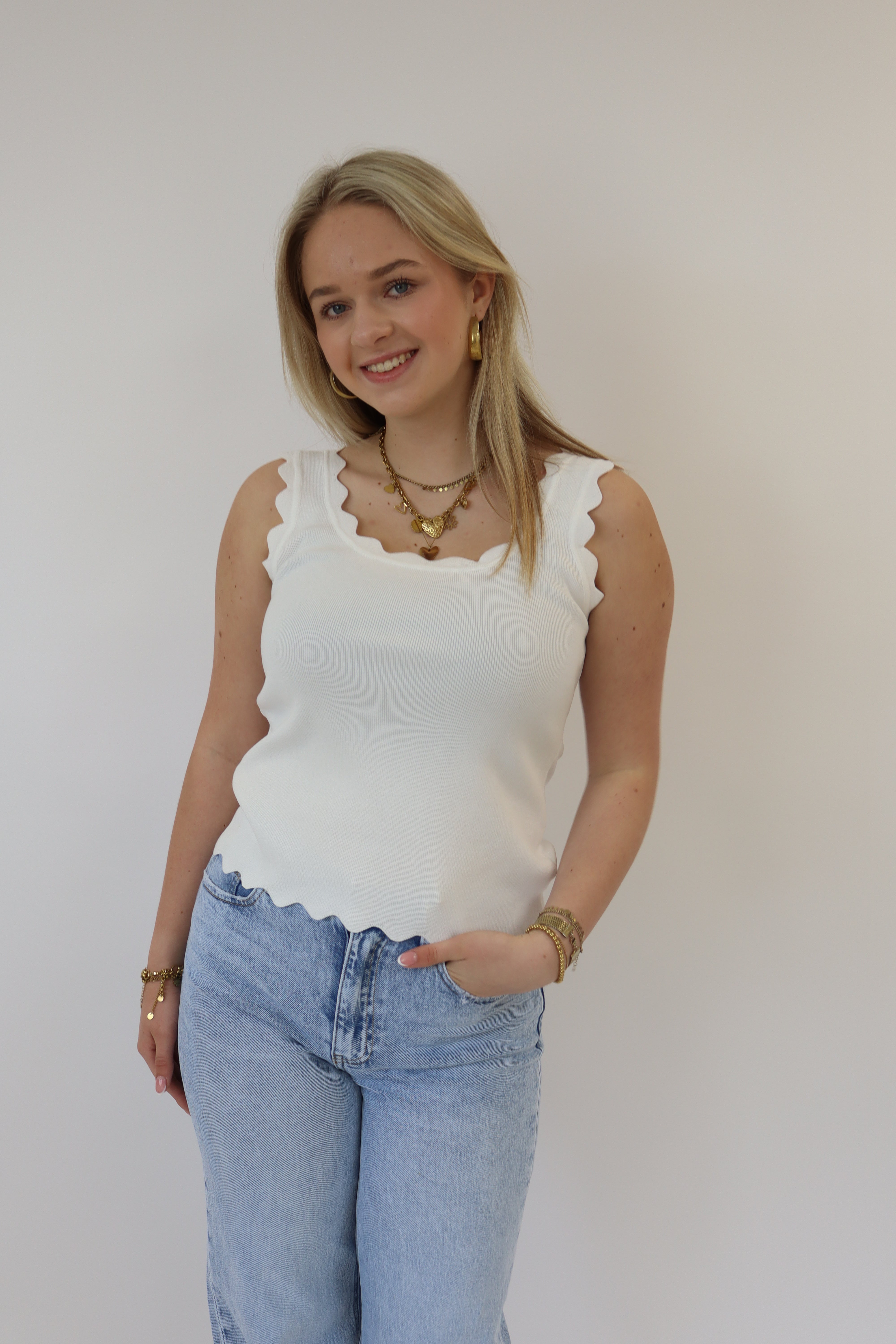 Gaia Basic Top Wit