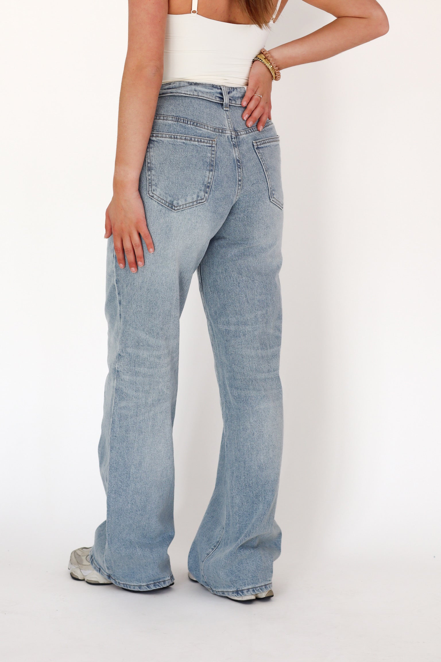 Lajoly Wide Leg Denim Jeans WH0132-1