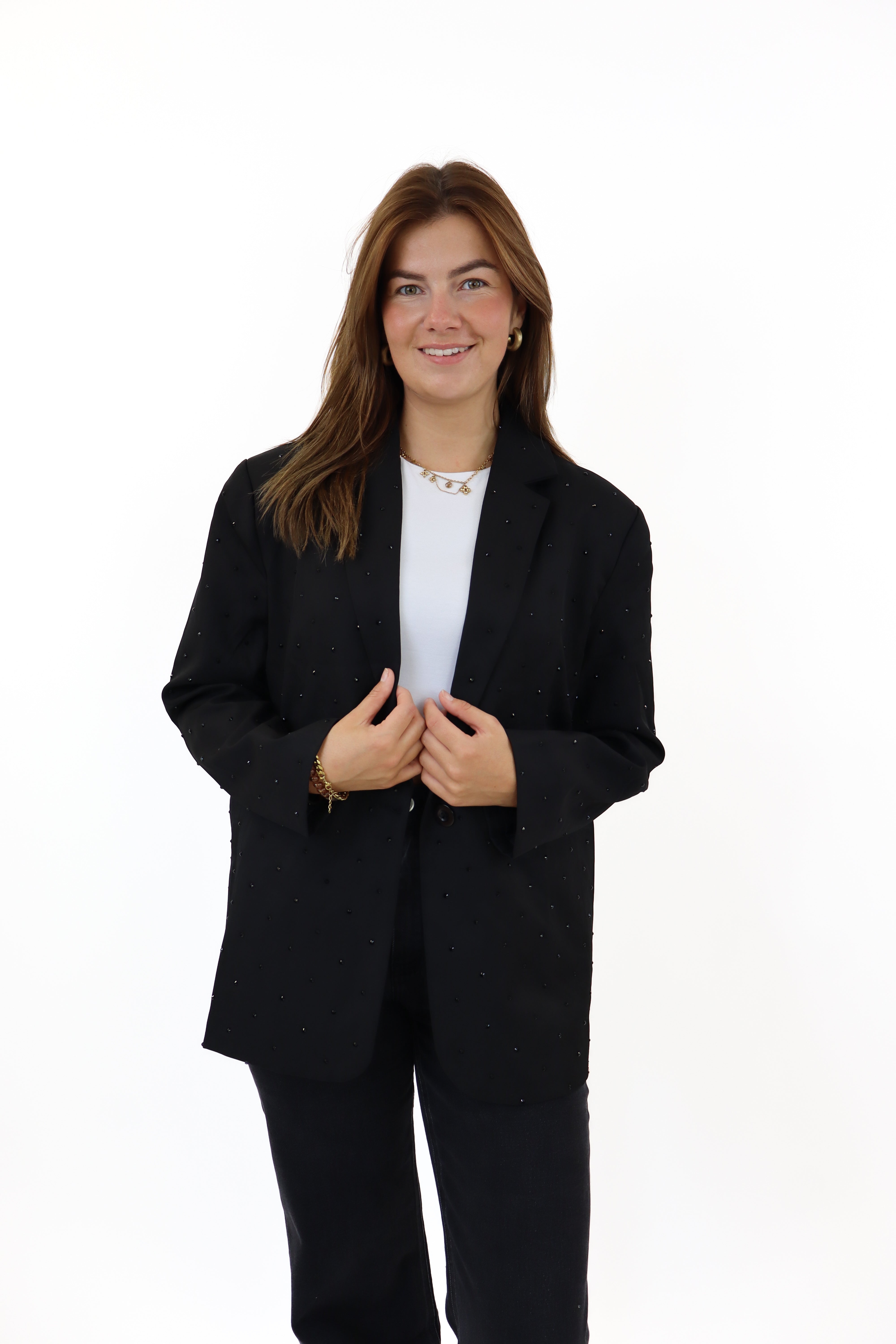 Ambika Glitter Blazer Black