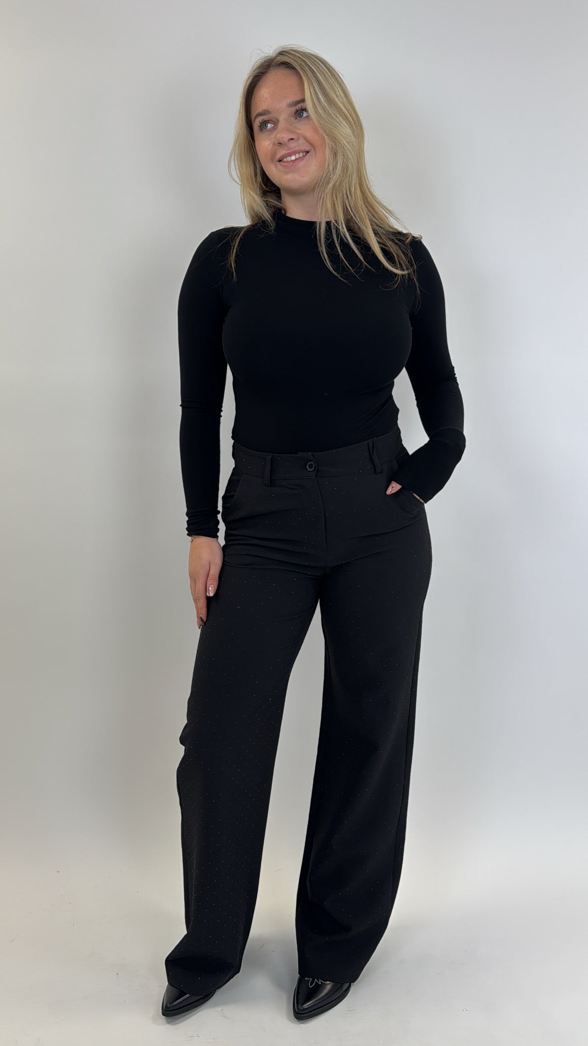 Glitter Pantalon Zwart