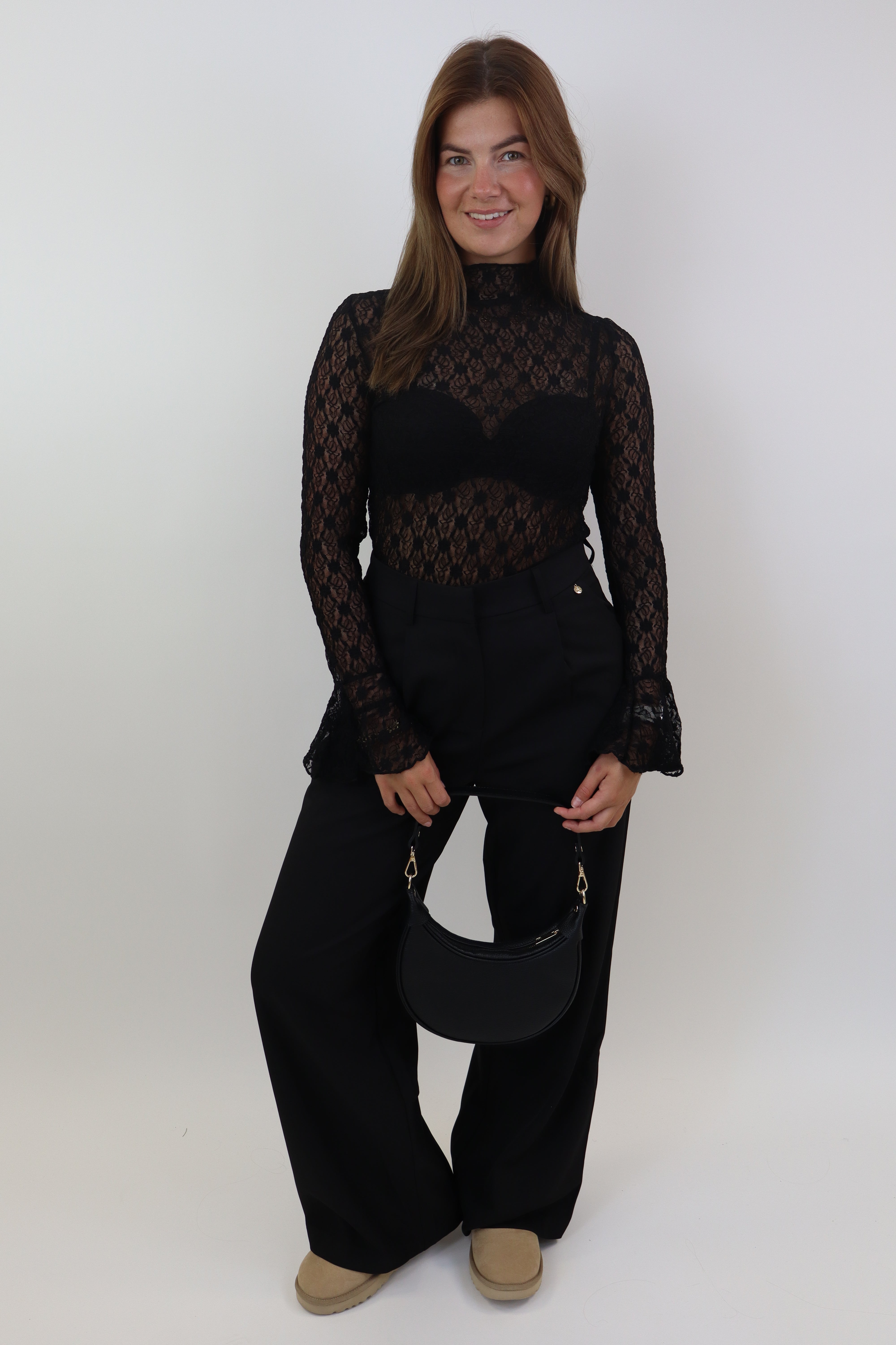 Kanten Top Ambika | Black