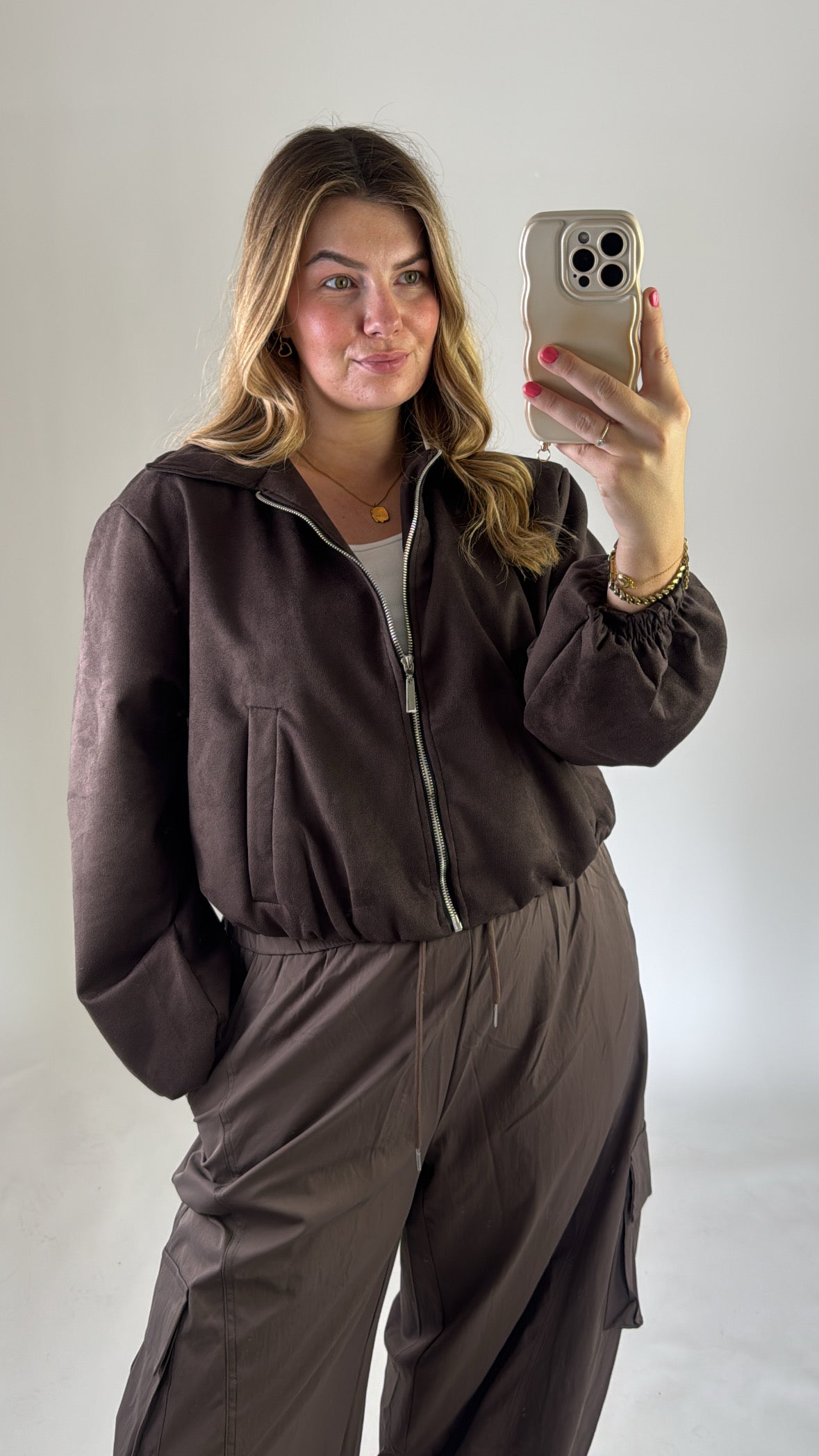 Suede Jacket Brown