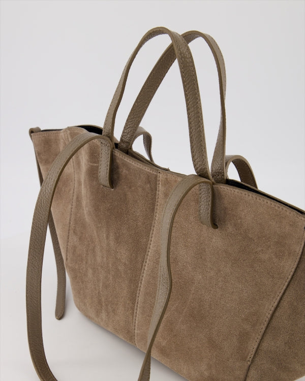 Martha Suede Bag Taupe