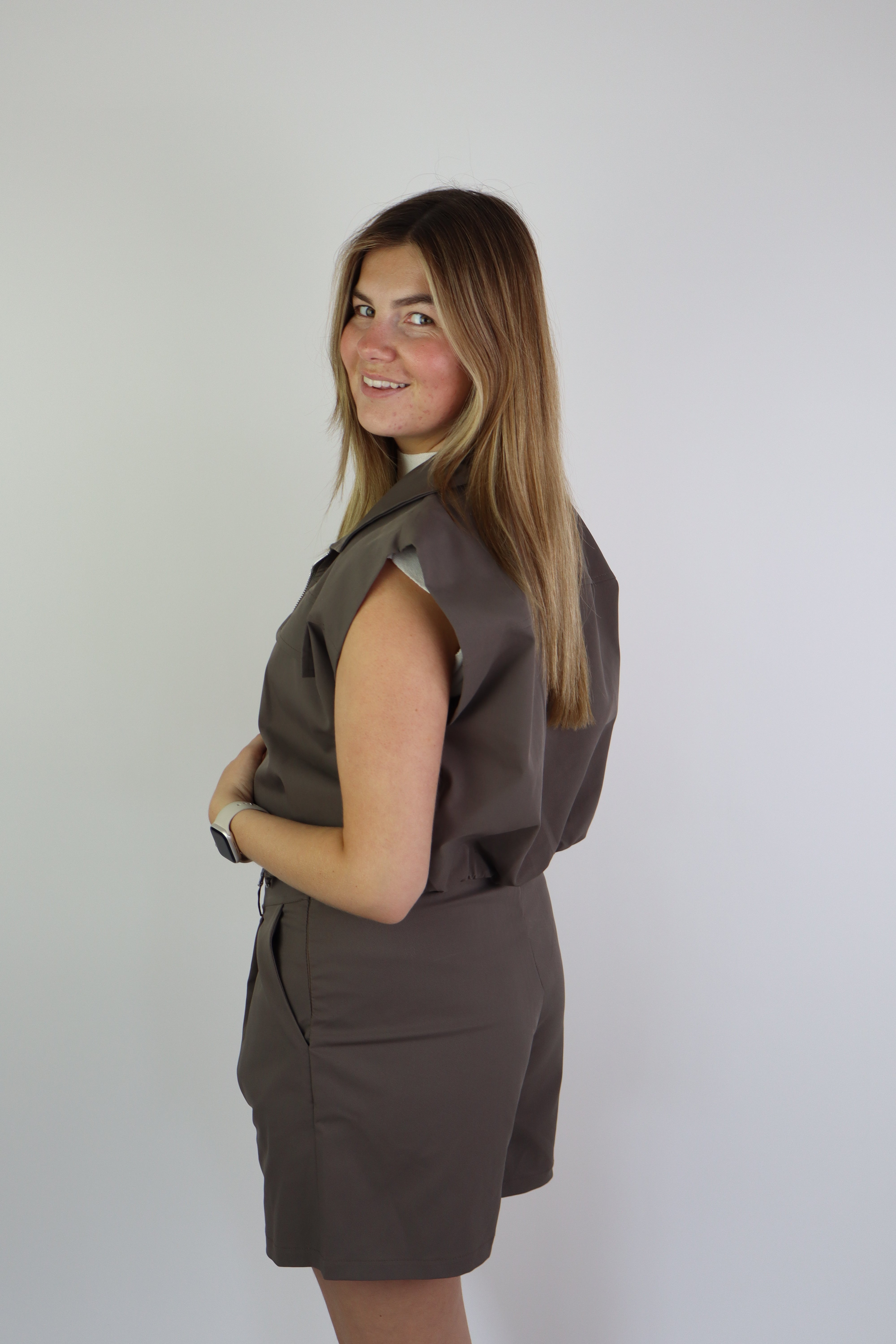 Emma Gilet Taupe