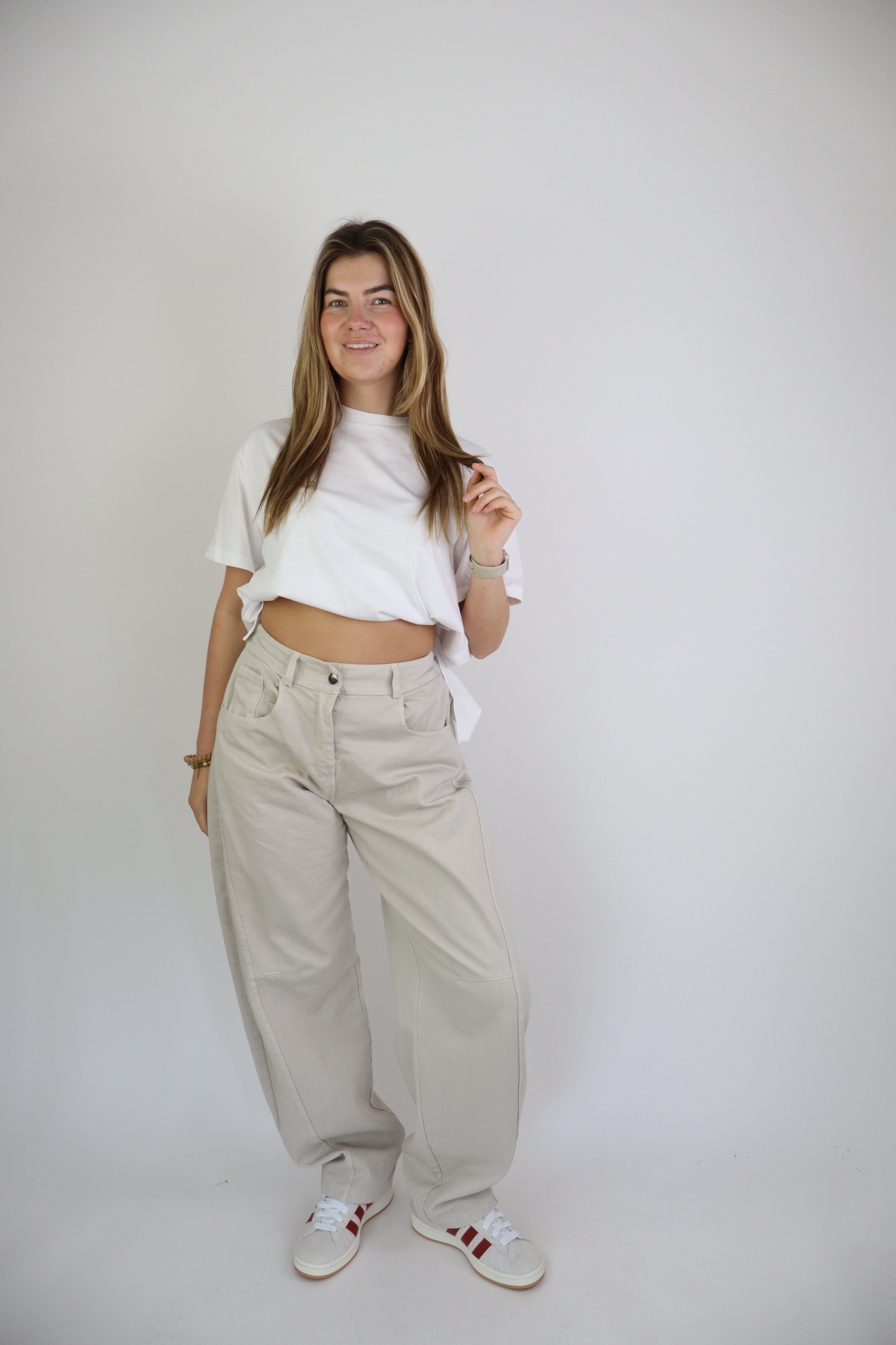 Ambika Baggy Jeans Beige
