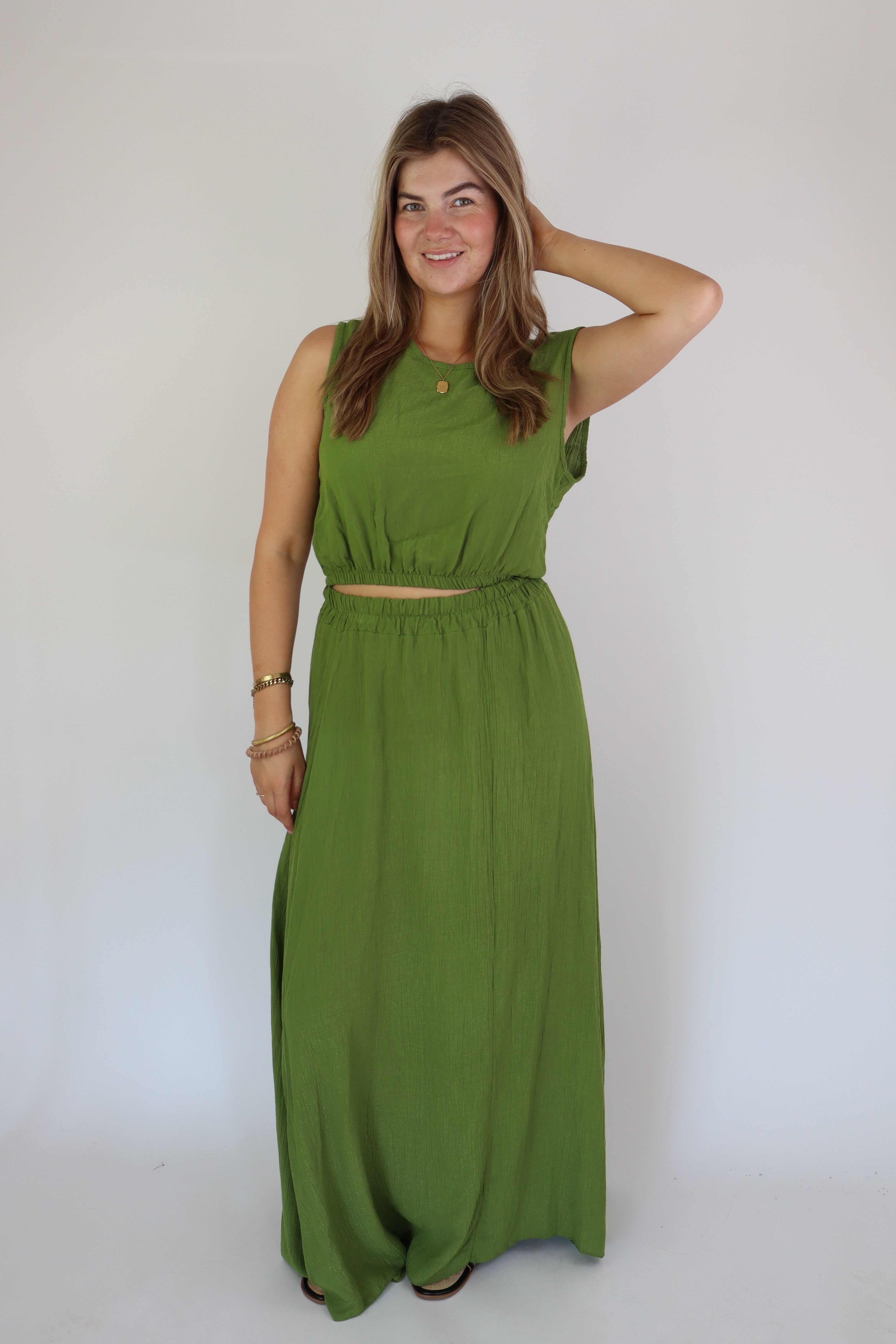 Summer Two Piece Set Green
