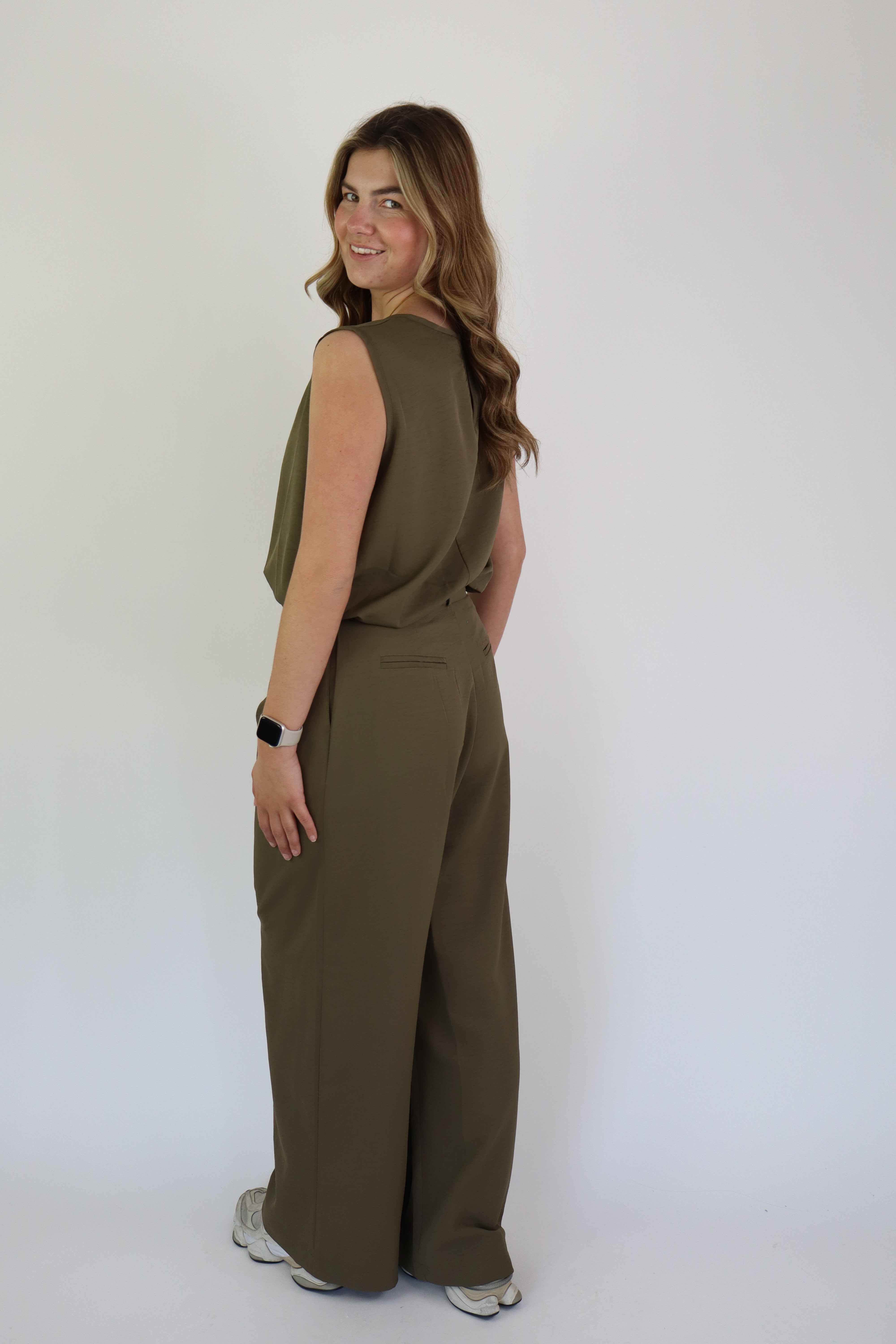 Kyra Two Piece Set Army Green