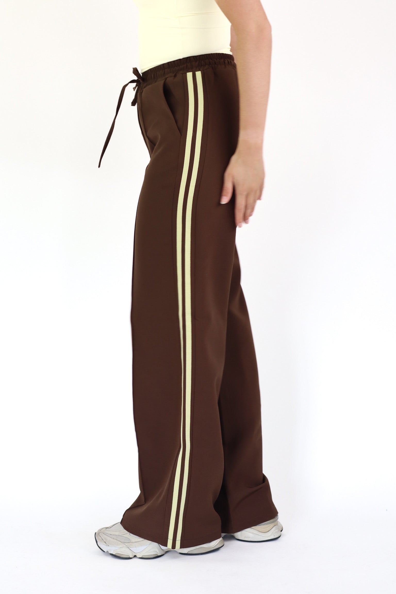 Kiki Striped Pants Brown