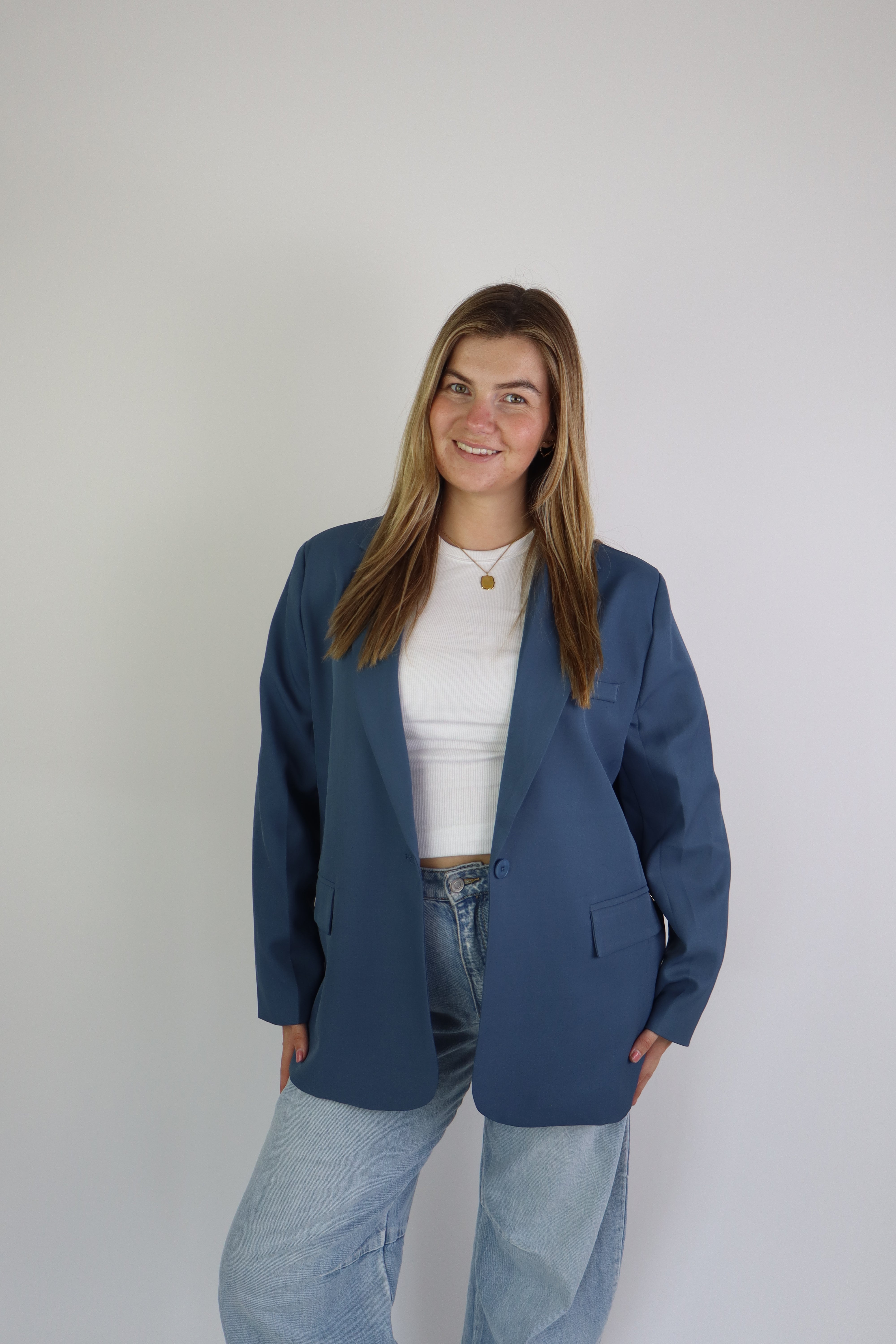 Bowie Blazer Denim Blue