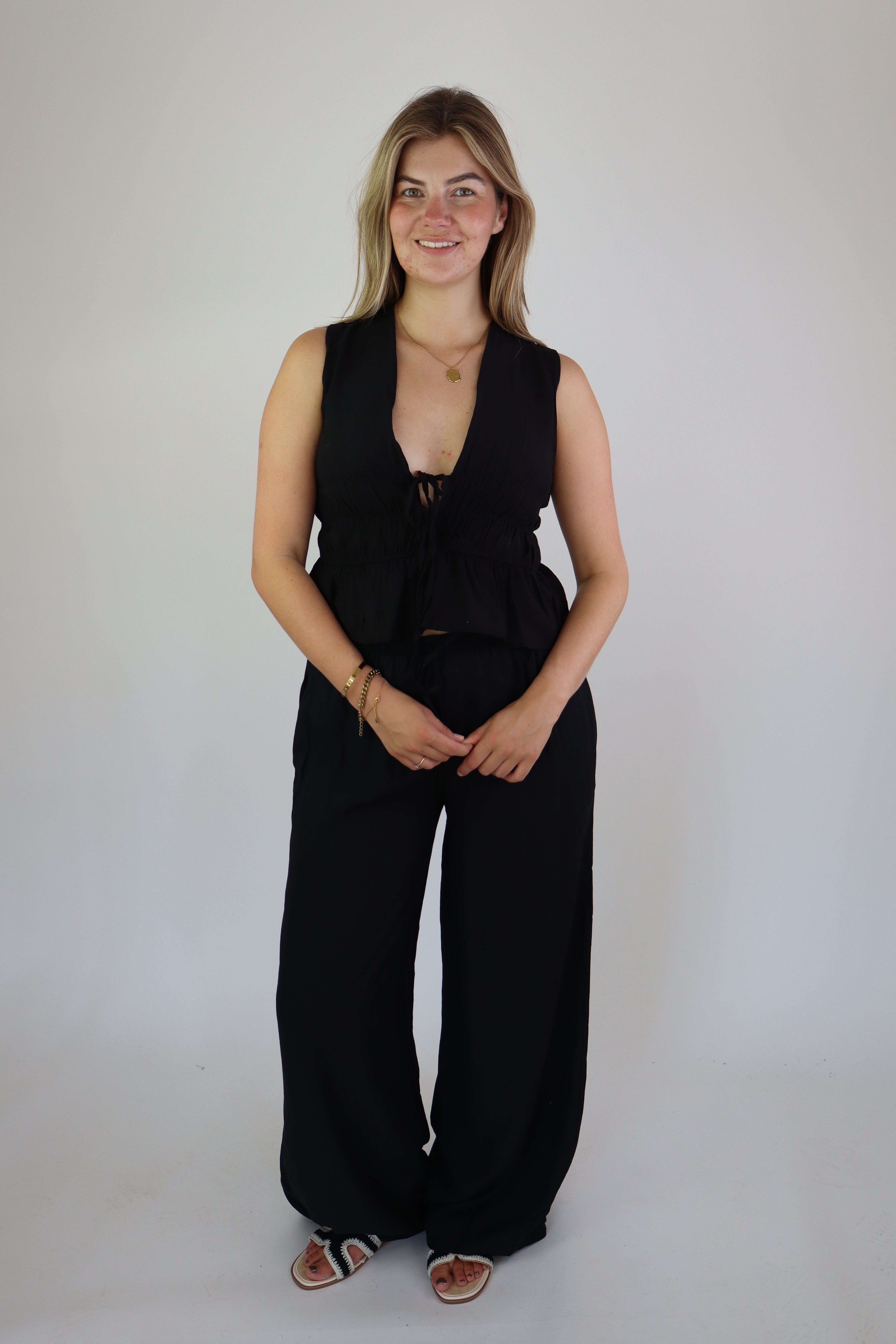 Vera Two Piece Set Black