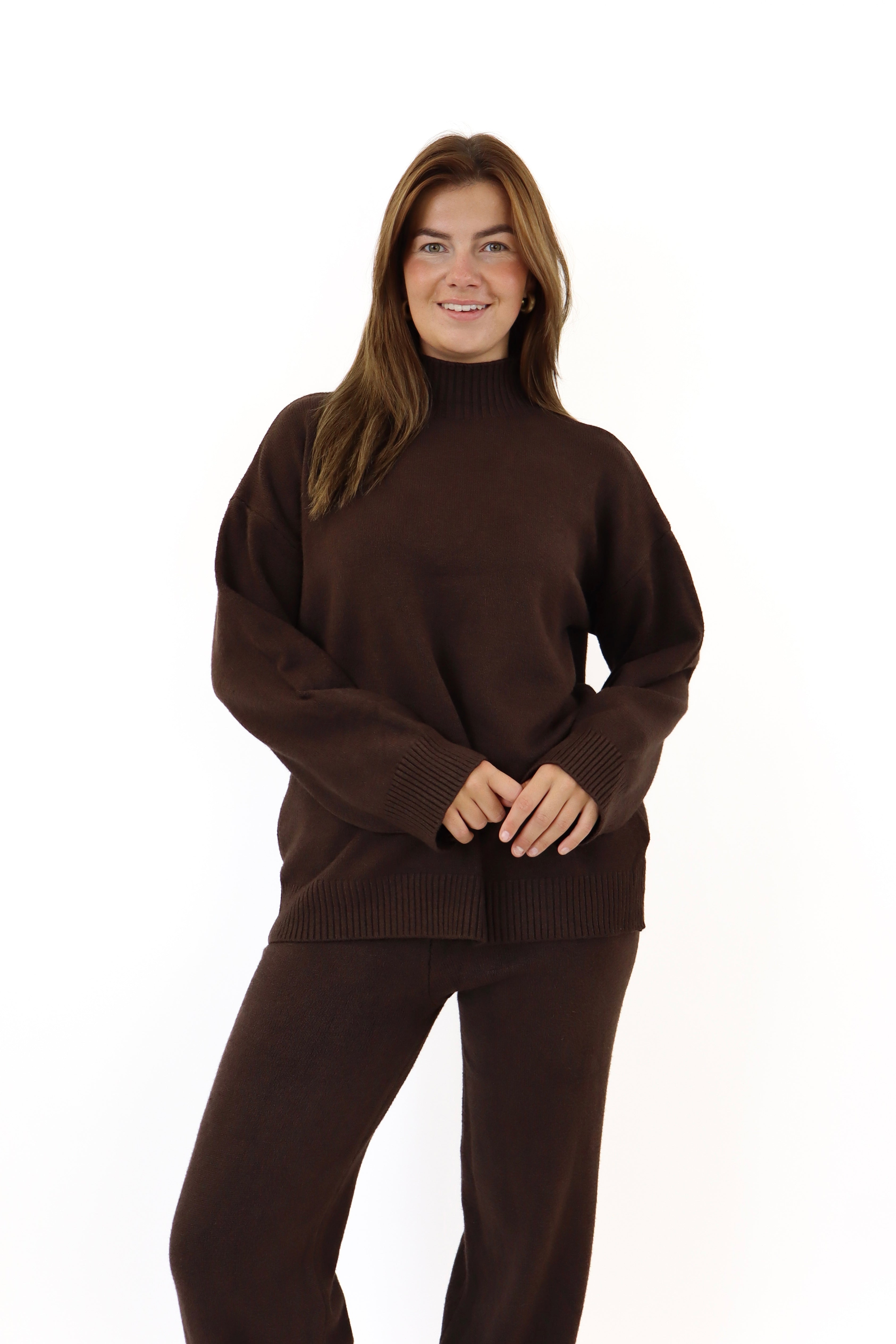 Romy Two Piece Set Brown