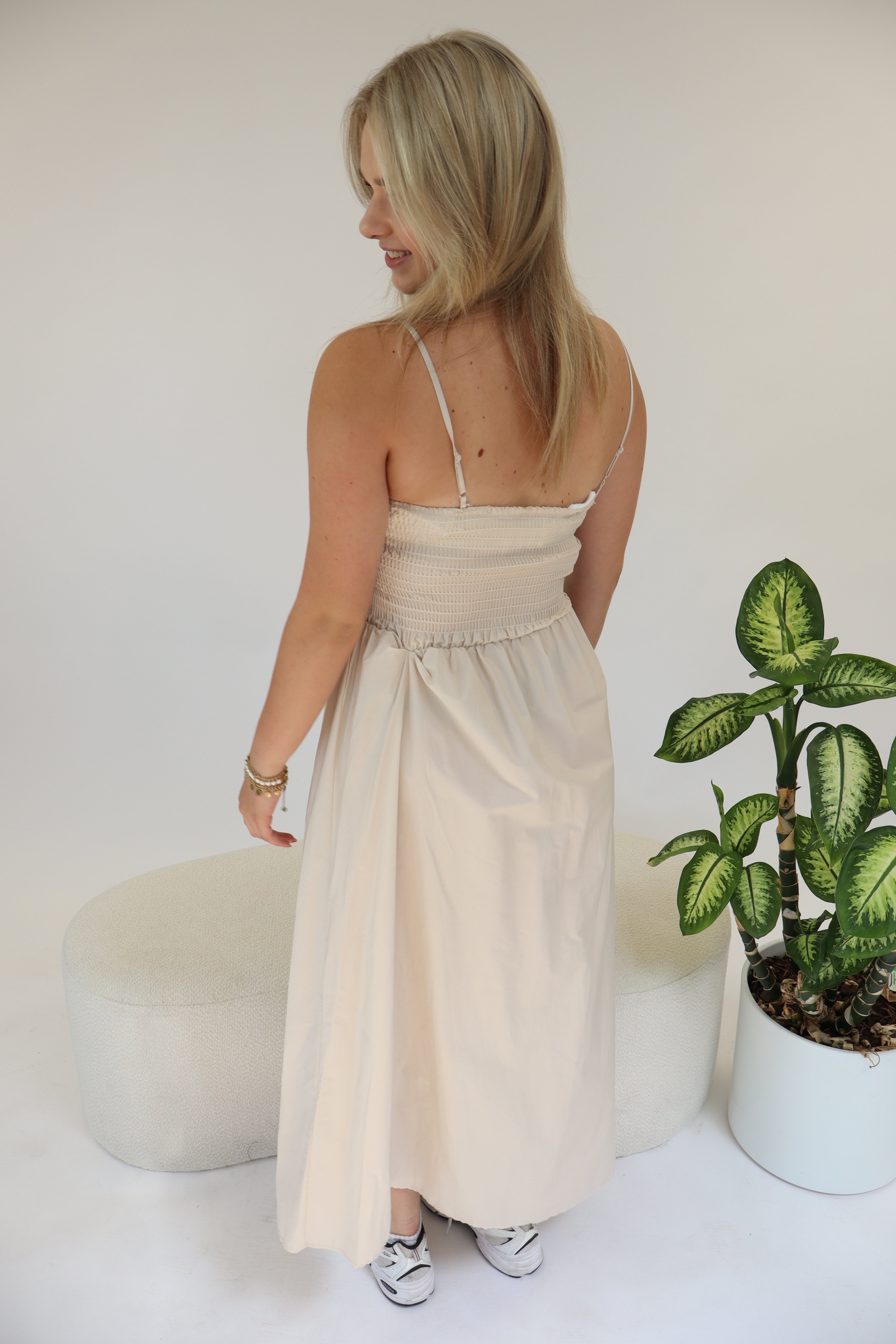 Belle Maxi Dress Beige