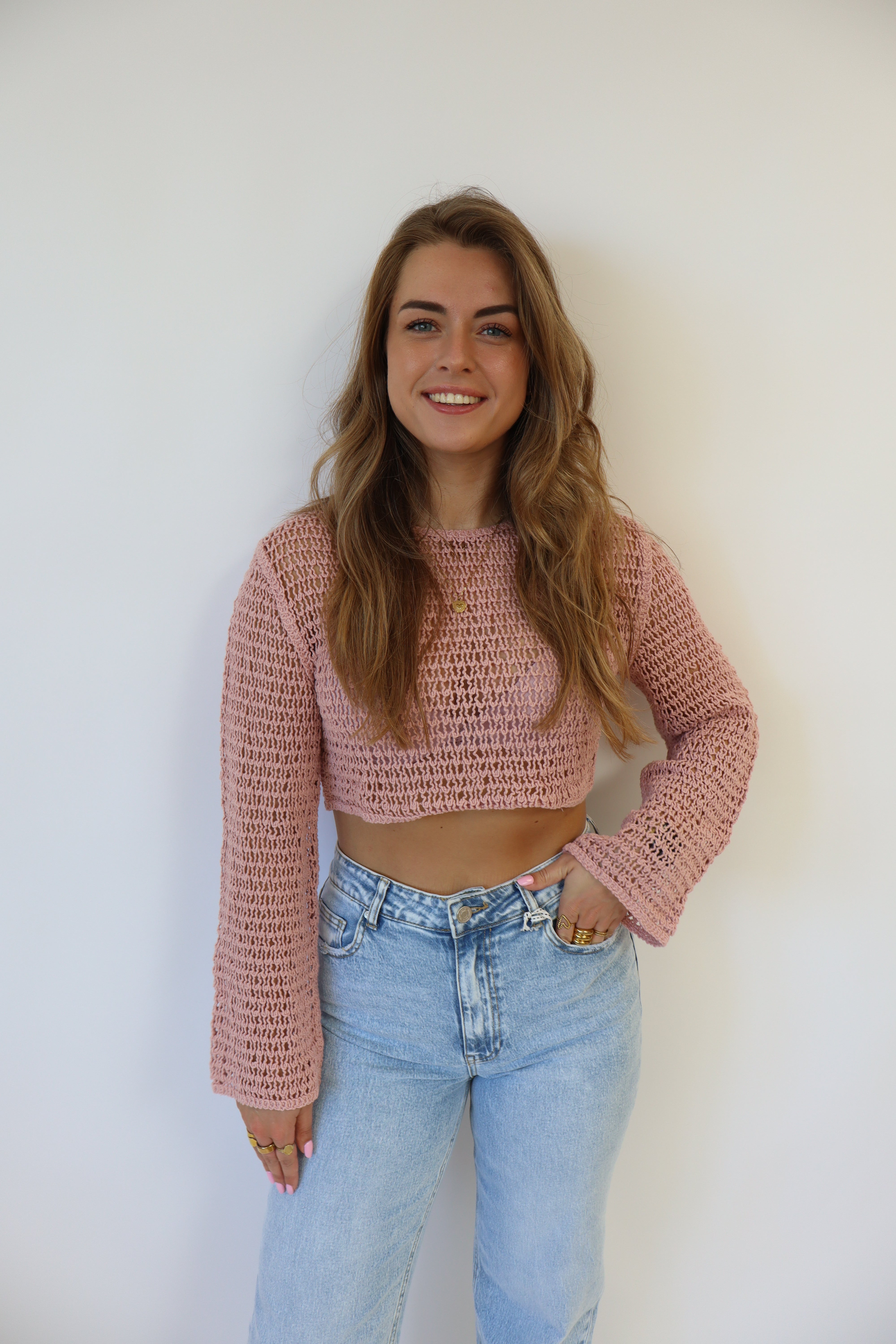 Phoebe Top Roze
