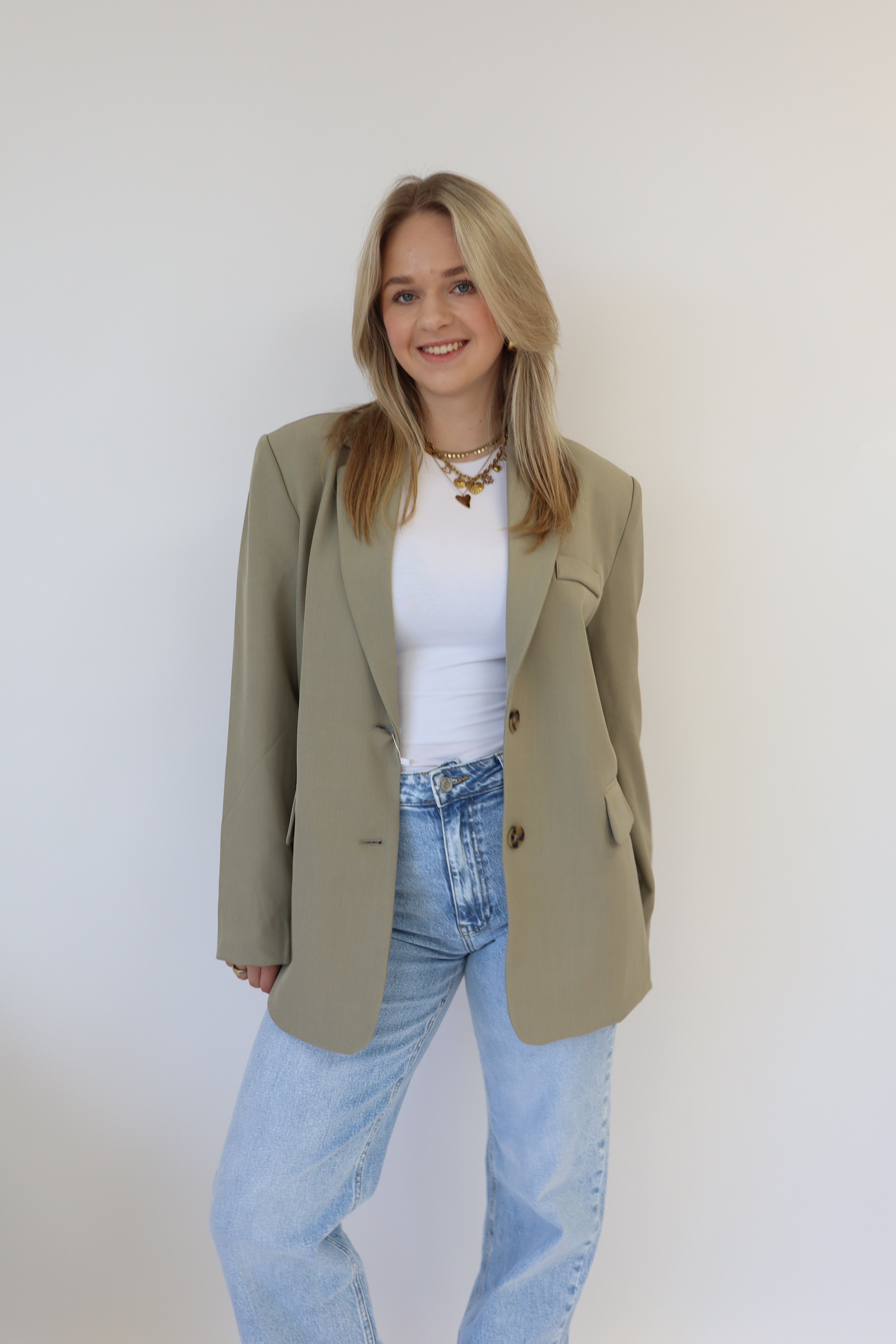 Rowena Blazer Olijf Groen | 24737