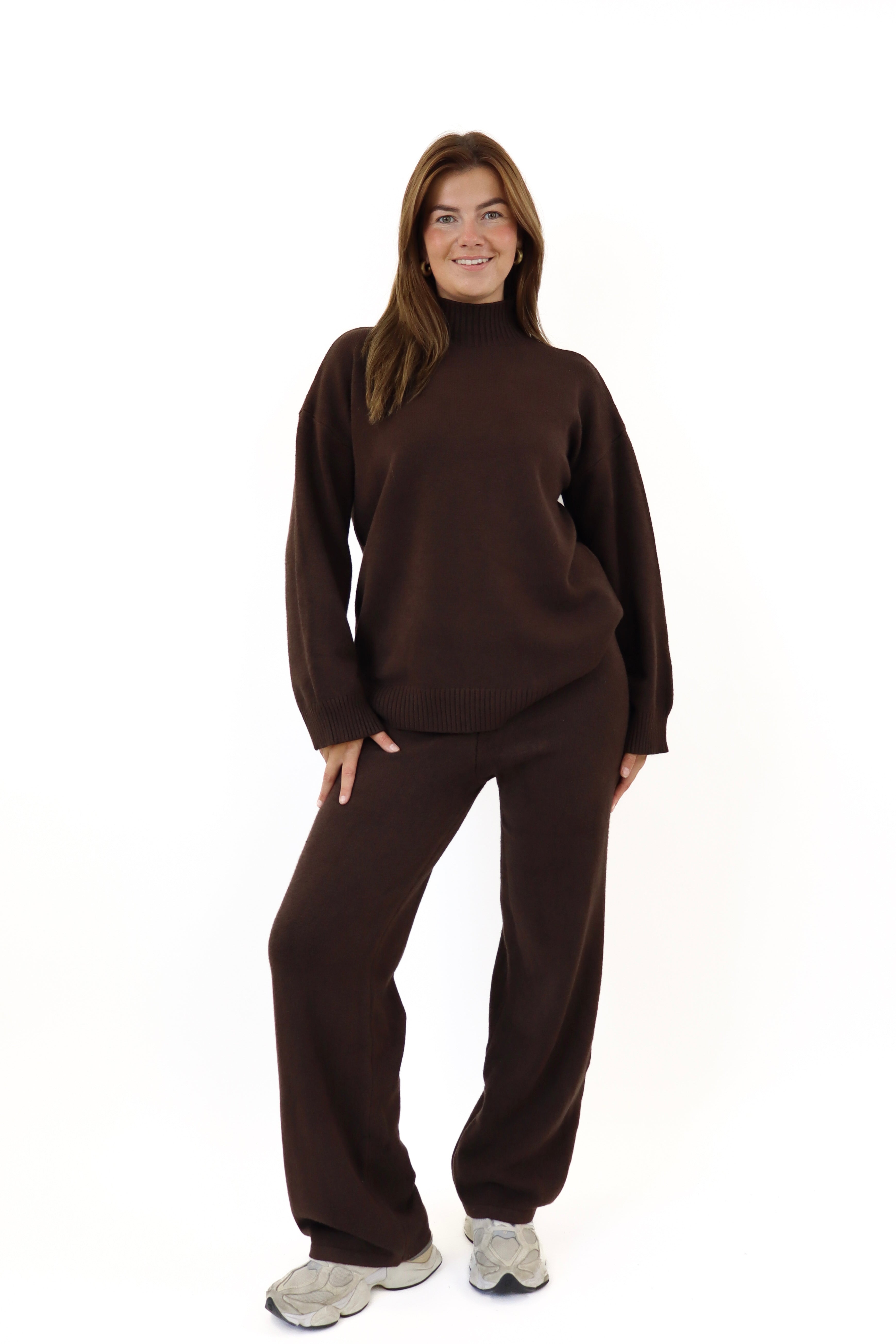 Romy Two Piece Set Brown