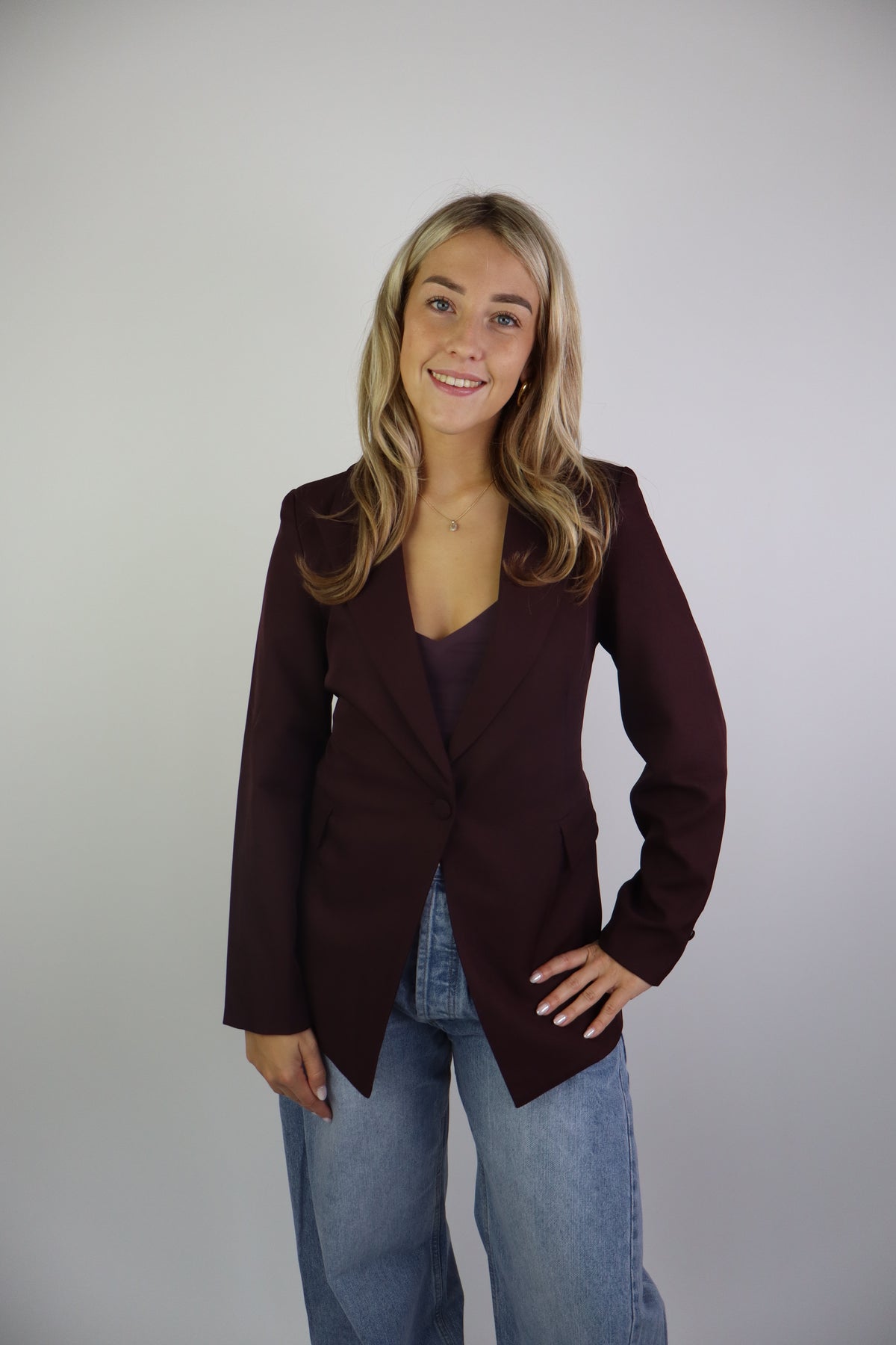 Maison Sophie Blazer Bordeaux