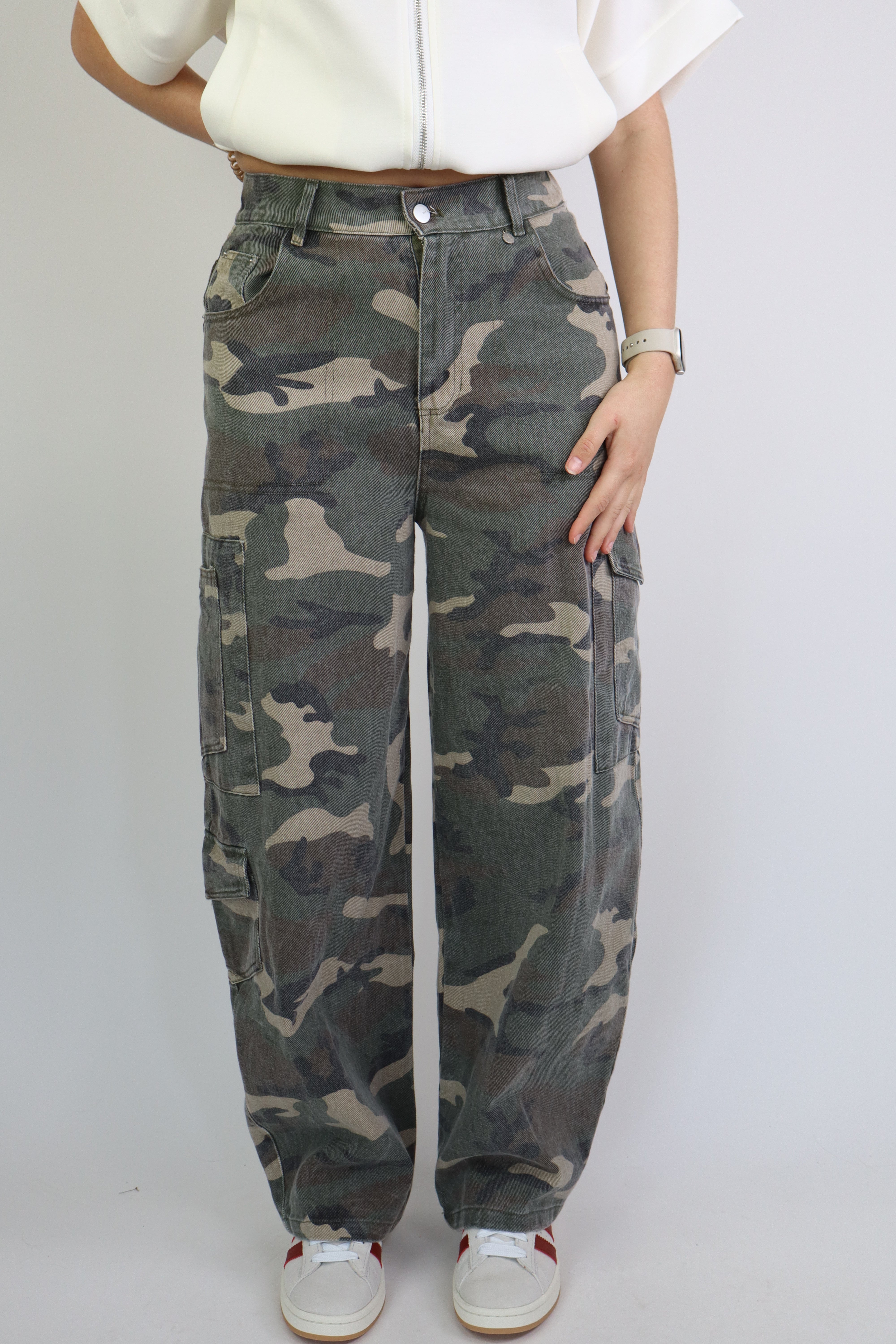 Ambika Caby Camouflage Jeans