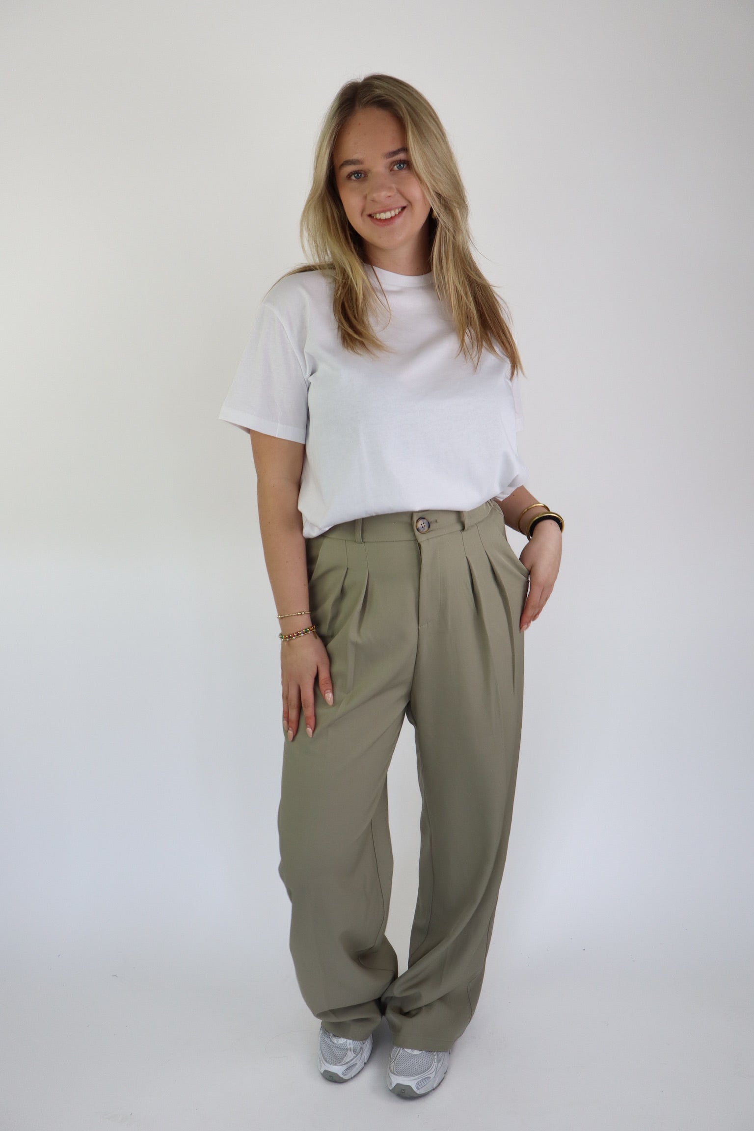 Emma Stretch Pantalon Olive