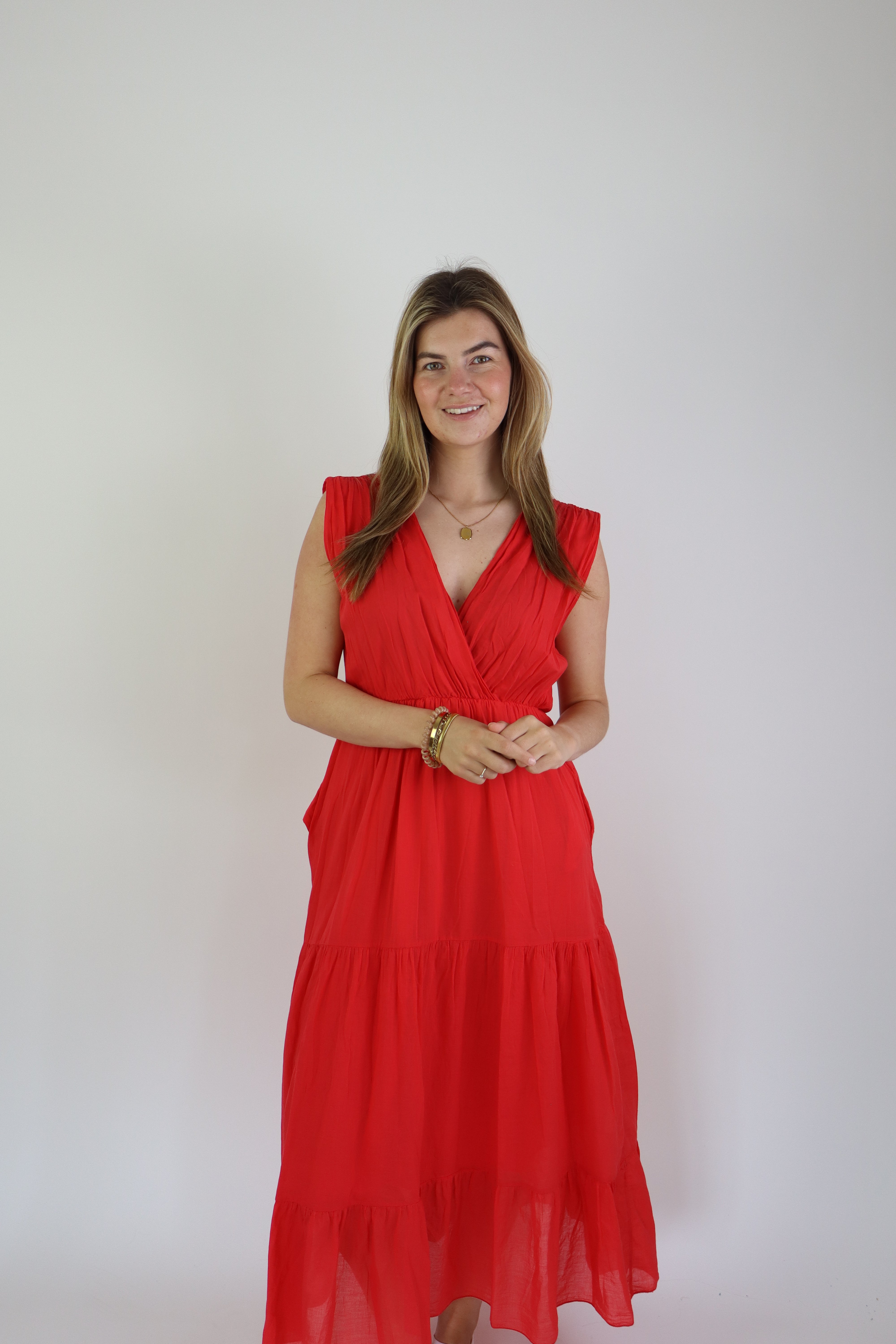 Meave Maxi Dress Red