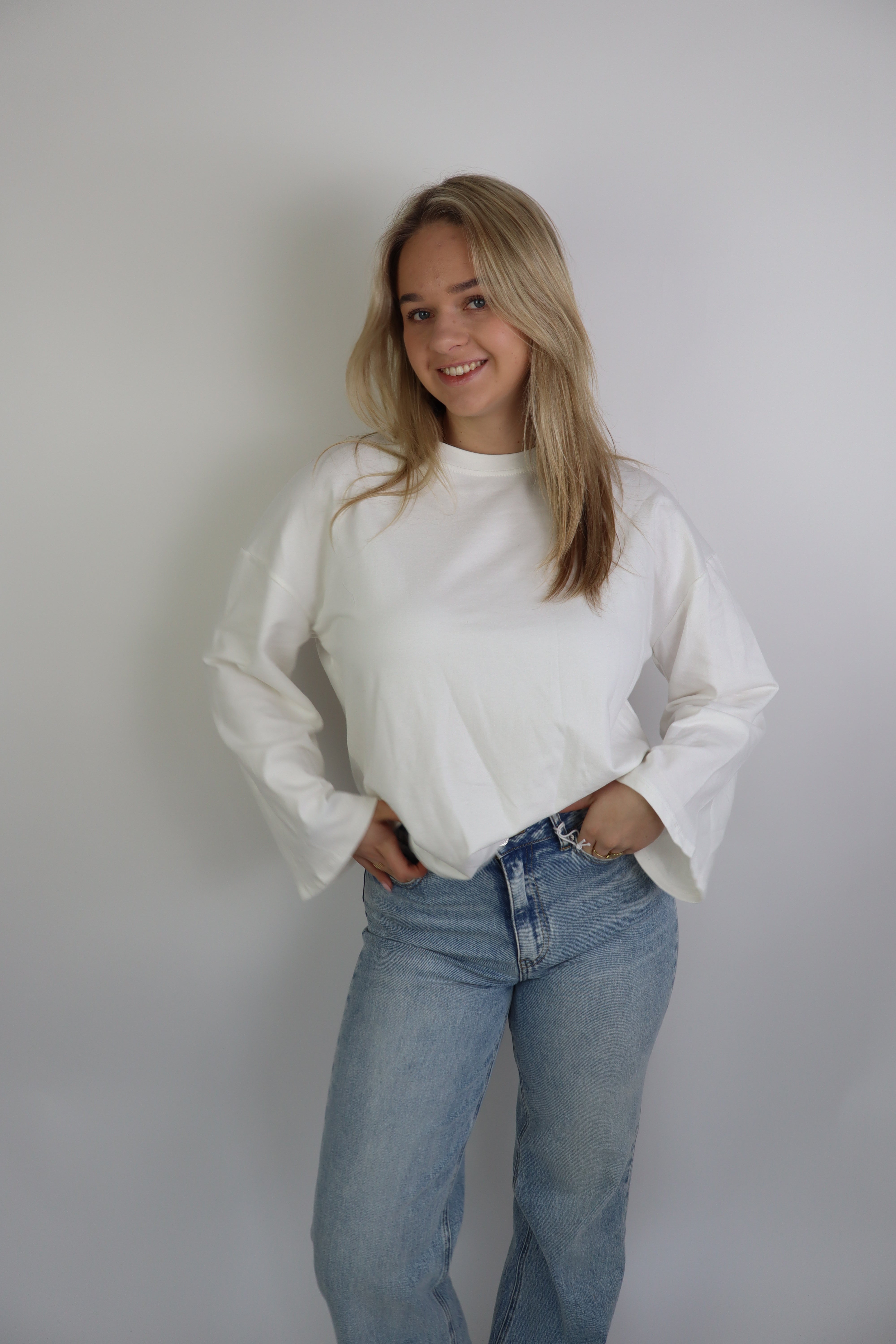 Ambika Basic Long Sleeve White
