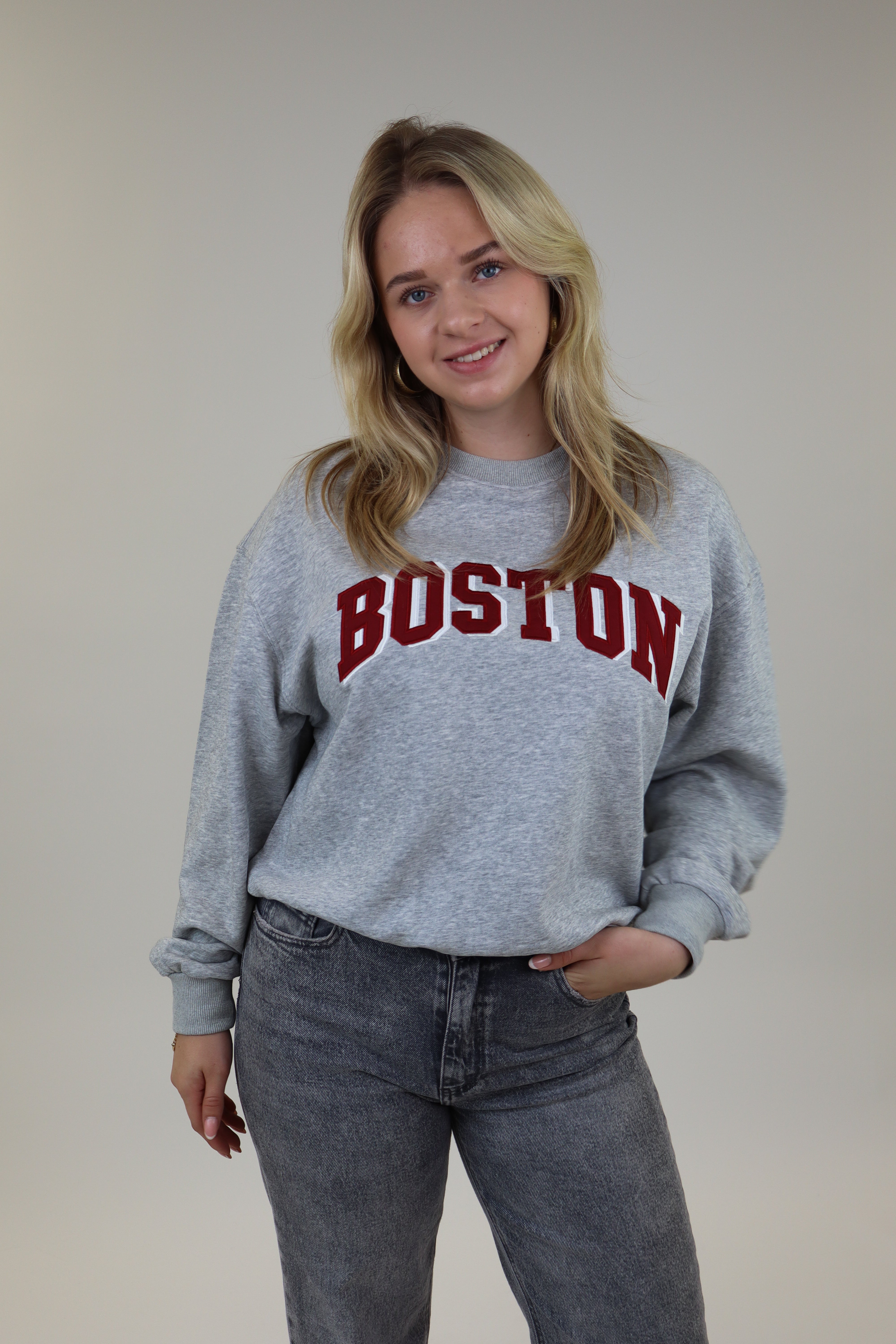 Boston Sweater | Light Grey