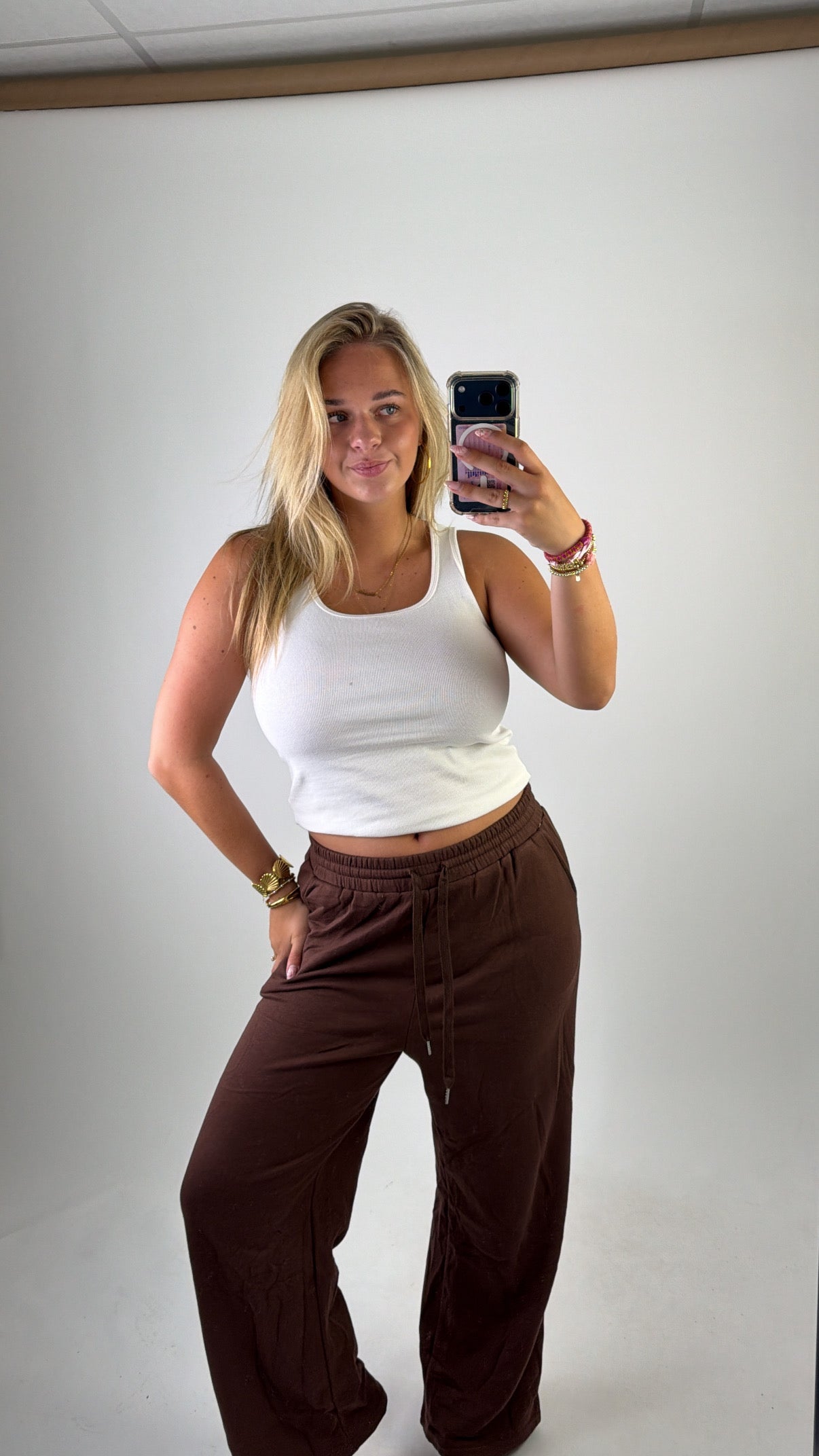 Basic Comfy Pants Brown