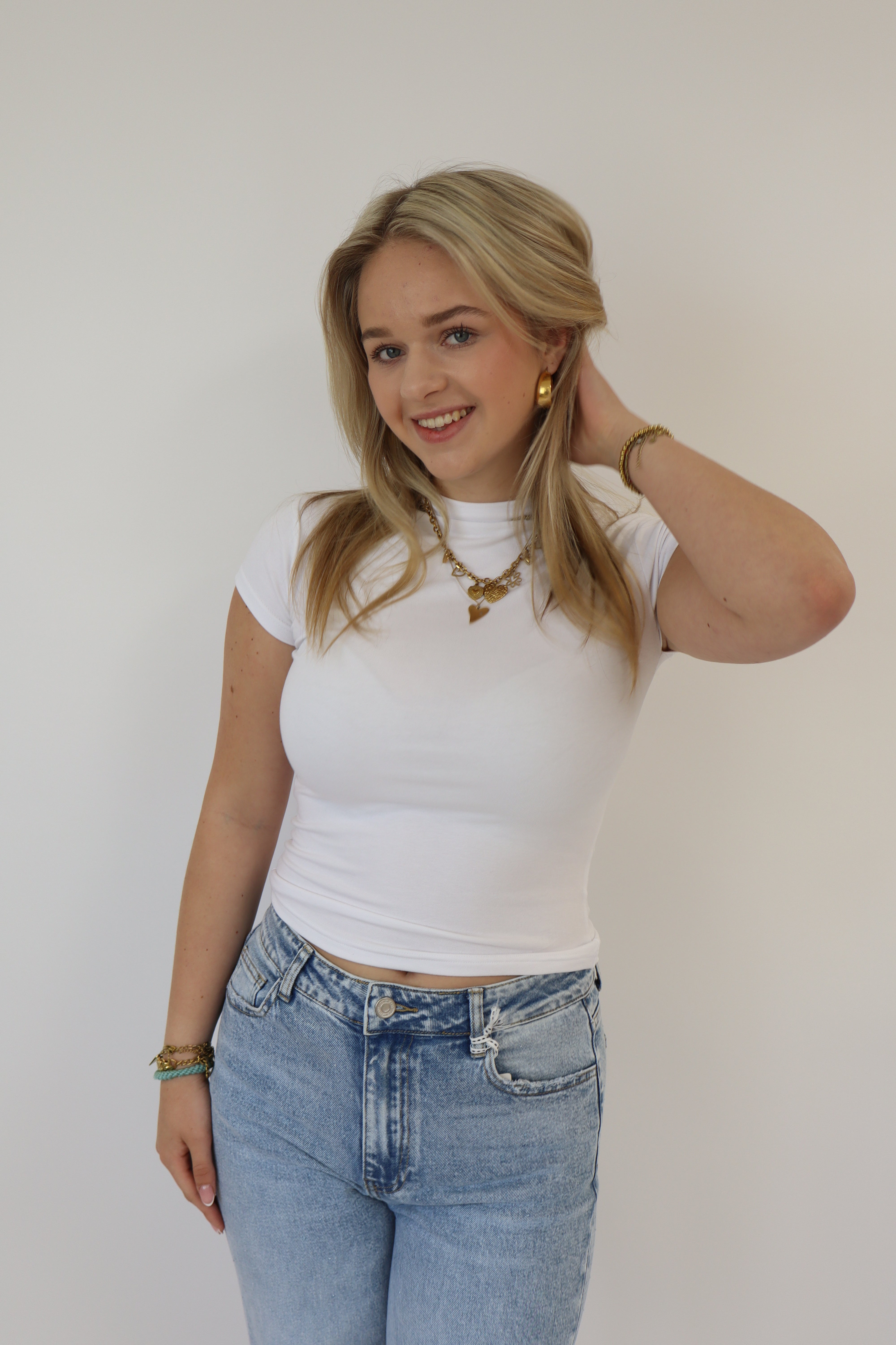 Luna Basic Top | Wit