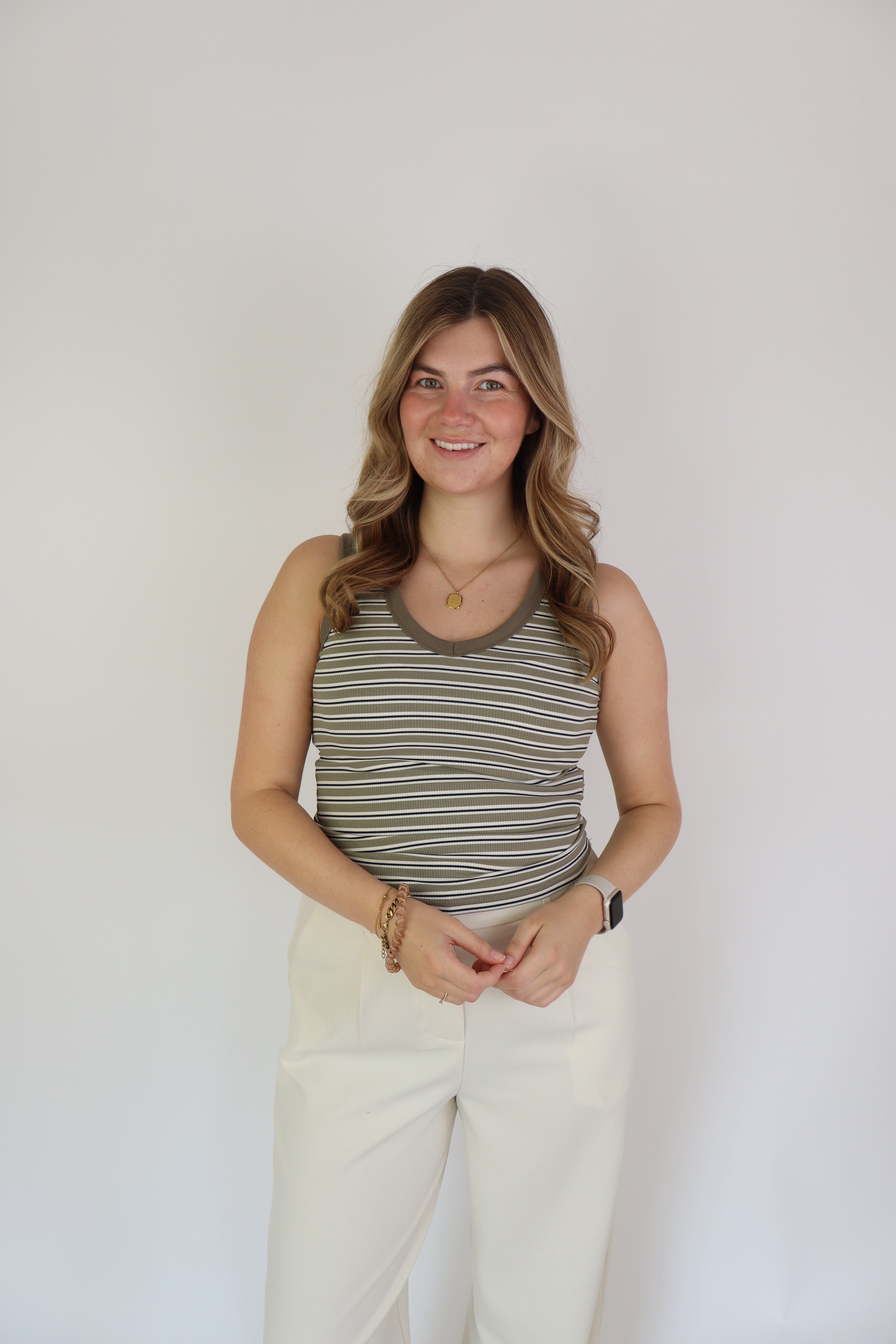 Striped Top Green