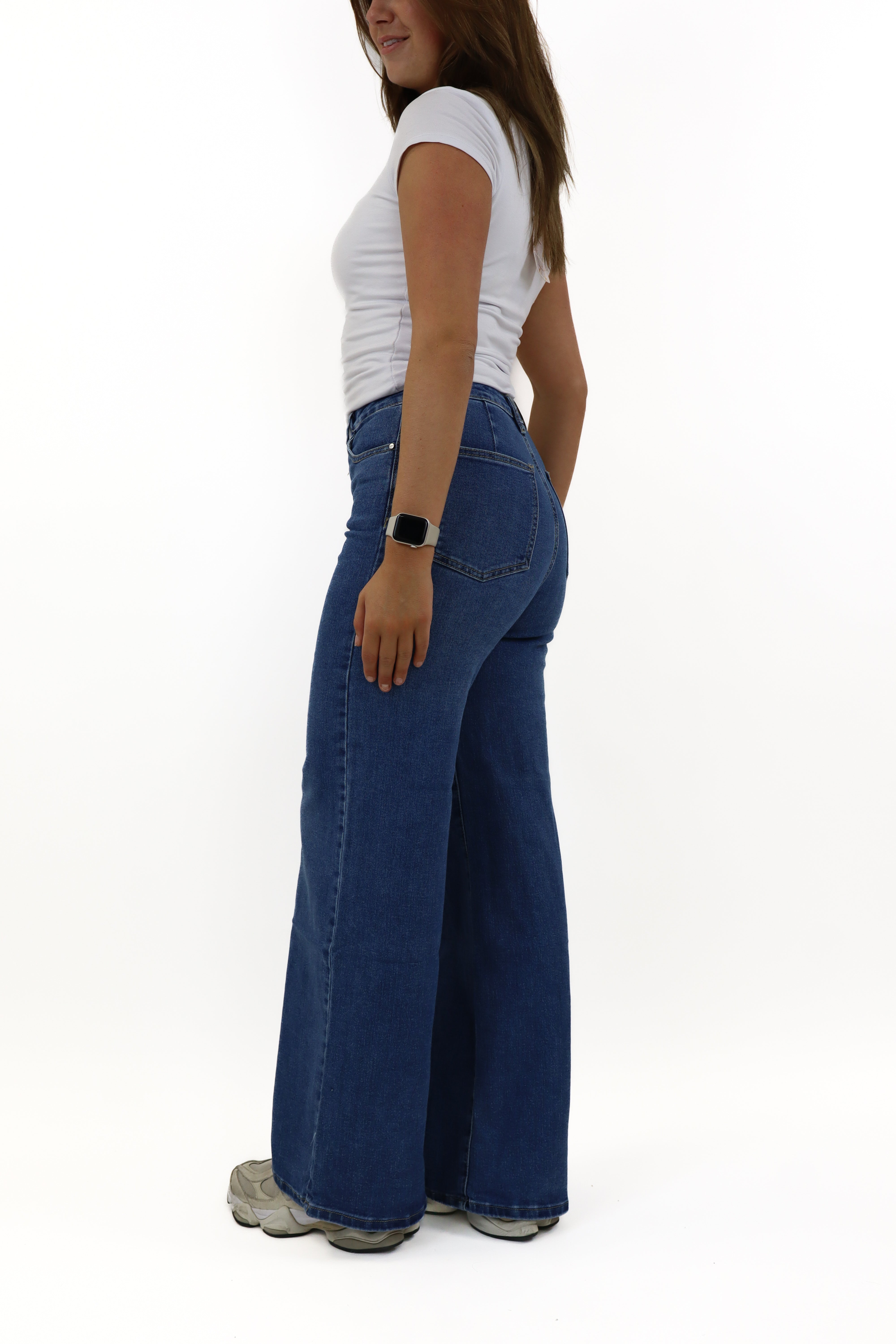 Dark Denim Wide Leg Jeans RD3266