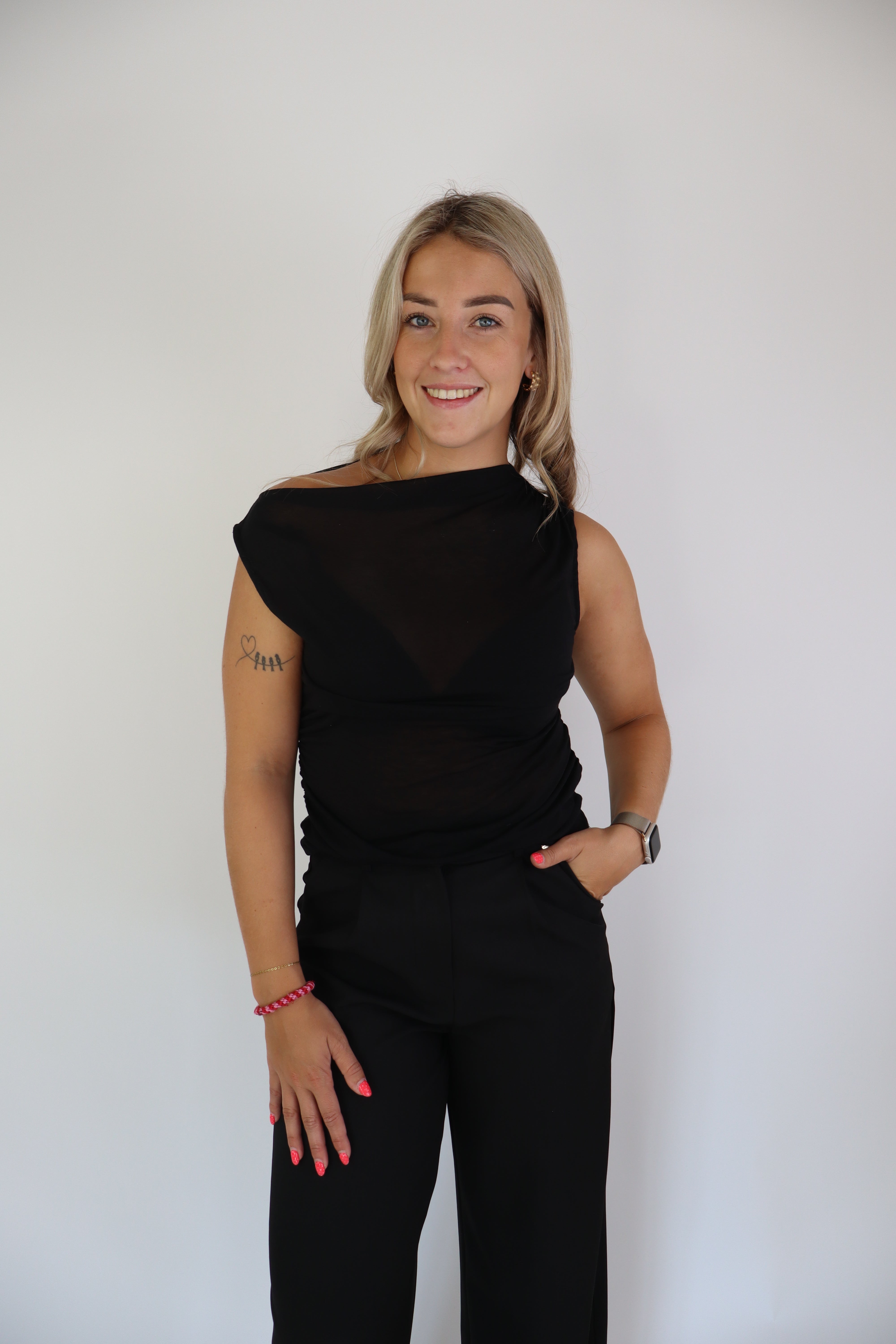 Ambika Mesh Top Black