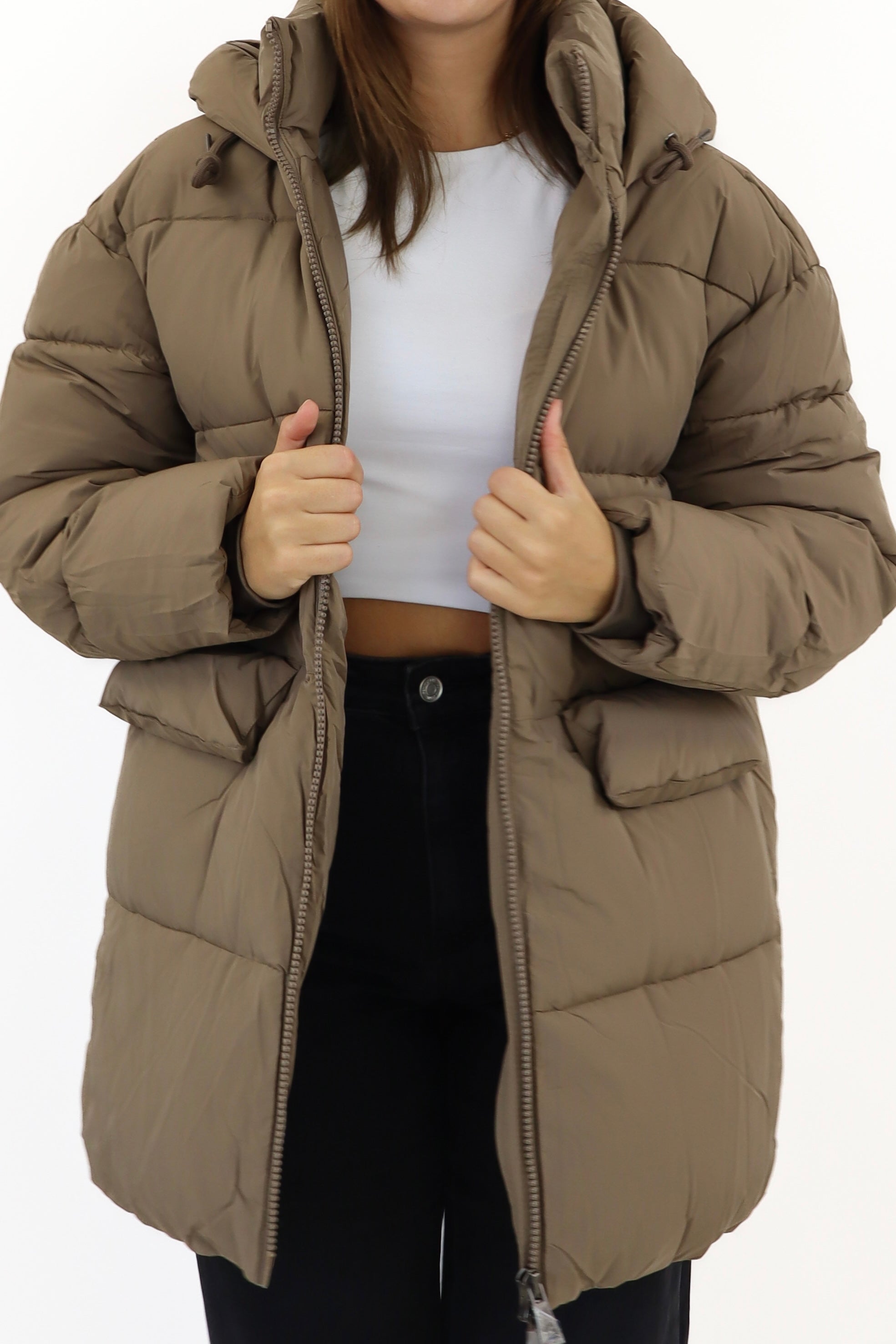 Gabriella Winter Jacket Taupe