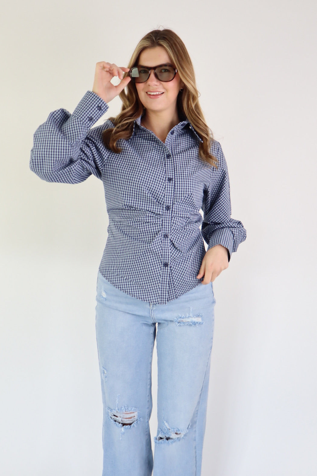 LAULIA RIPPED JEANS DAD FIT Y3370-3