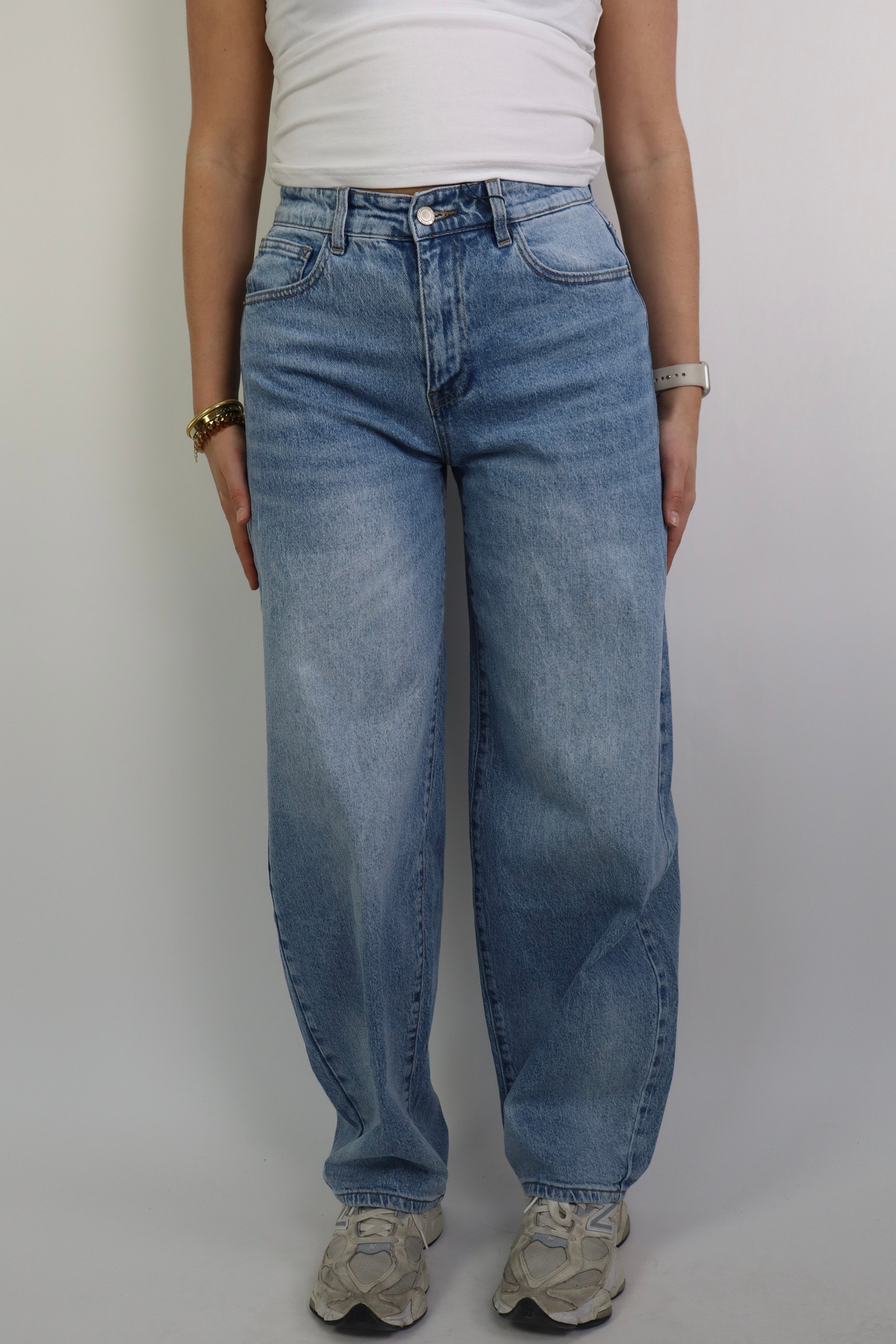 Laulia Balloon Jeans Denim T6071-1