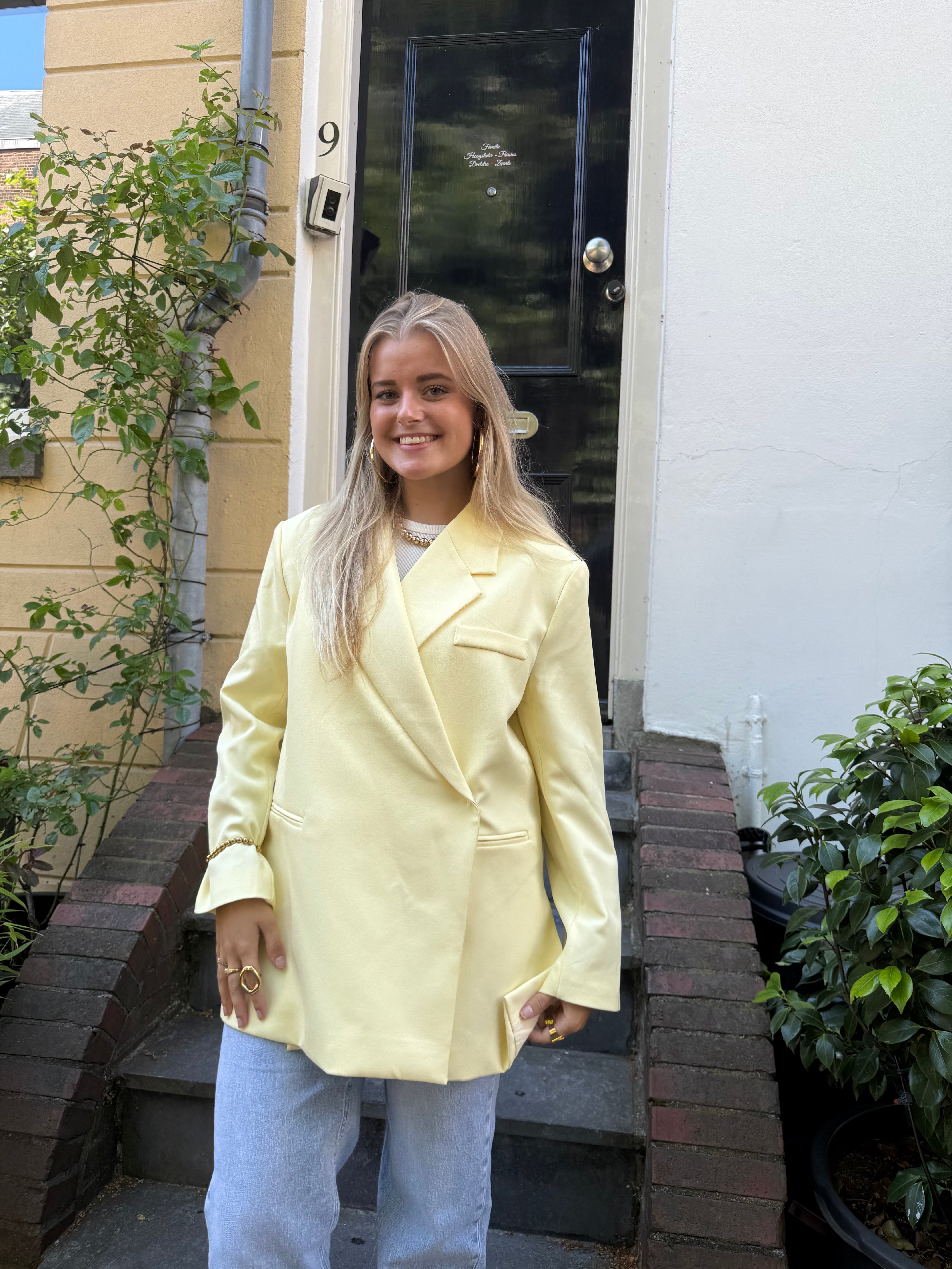 Lotje Oversized Blazer | Geel 24763