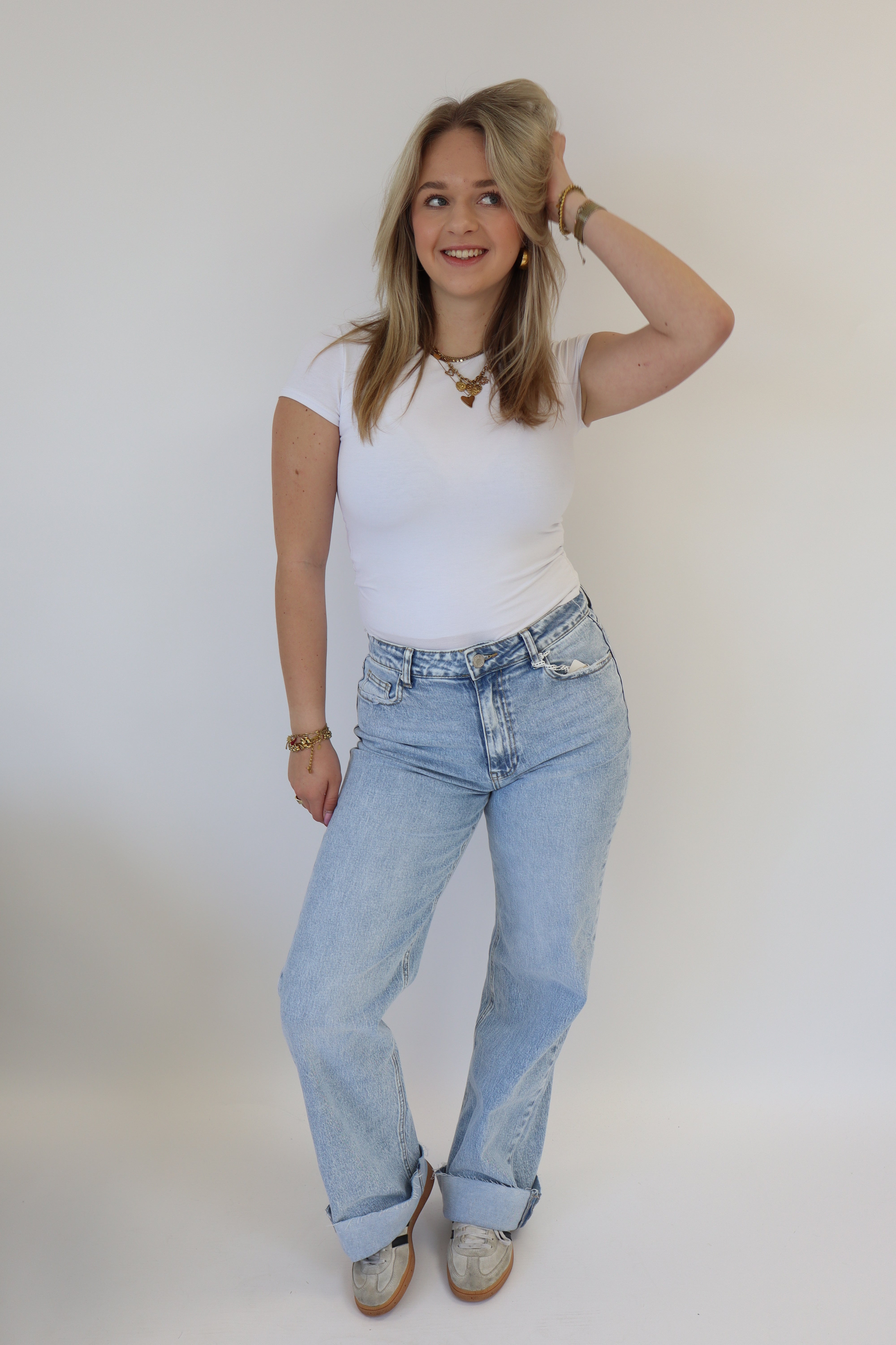 Eva Tall Wide Leg Jeans Denim |W3636